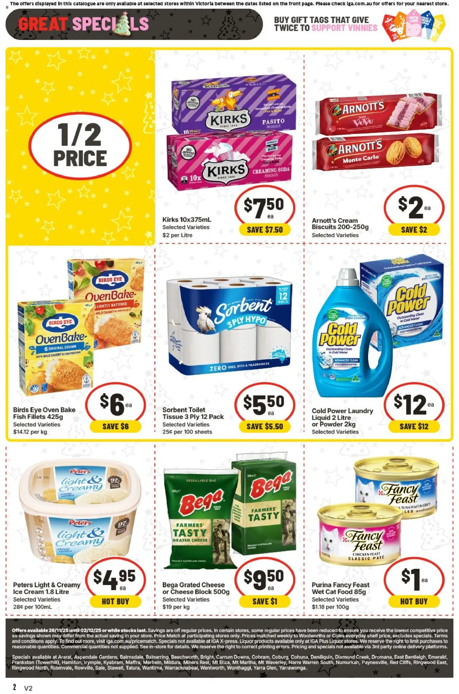 IGA catalogue - valid from 26.11.2025 | Page: 36 | Products: Diamond, Cream, Biscuits, Ice cream