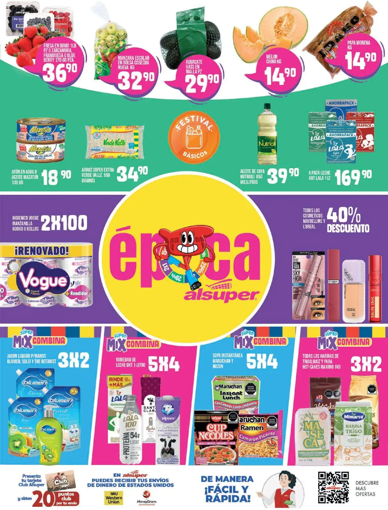Nuevas ofertas de Alsuper válidas en toda la República Mexicana desde el 01.08.2025. ¡Encuentra las mejores ofertas en Alsuper - Folleto! | Página: 8 | Productos: Harina, Melón, Aceite, Malla