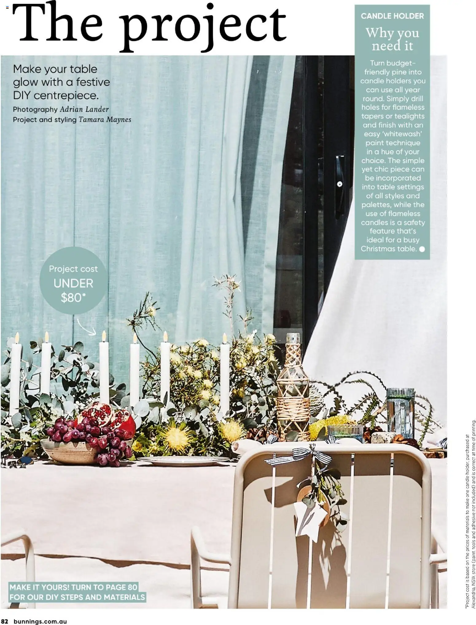 Bunnings Warehouse catalogue - valid from 01.12.2025 | Page: 82 | Products: Candle holder, Candles, Candle, Tools