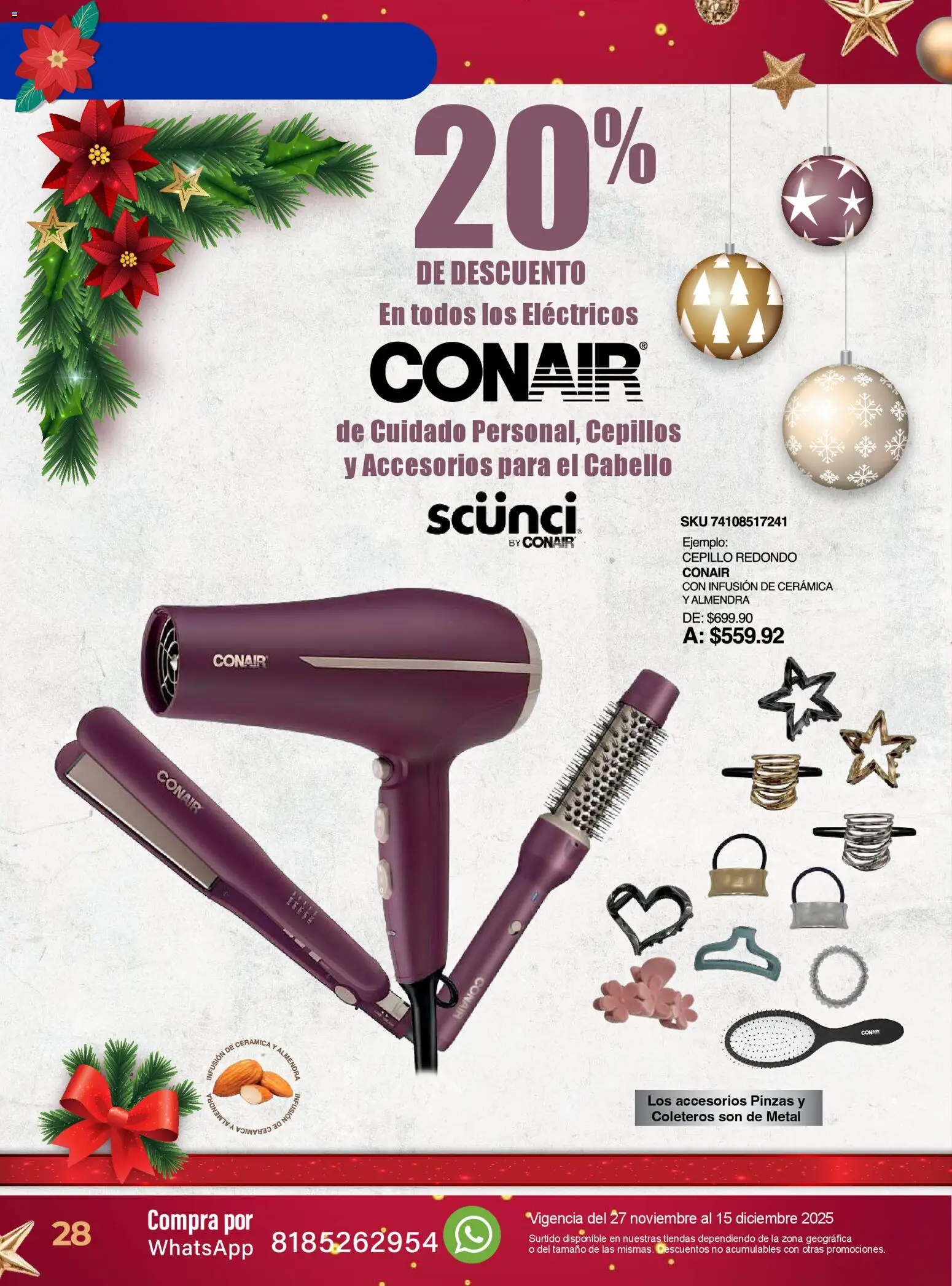 Nuevas ofertas de Del Sol y Woolworth válidas en toda la República Mexicana desde el 27.11.2025. ¡Encuentra las mejores ofertas en Del Sol y Woolworth catálogo Belleza Diciembre ! | Página: 28 | Productos: Cepillo, Almendra