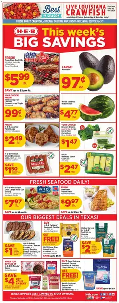 Preview of H-E-B weekly ads valid from 29.04.2026