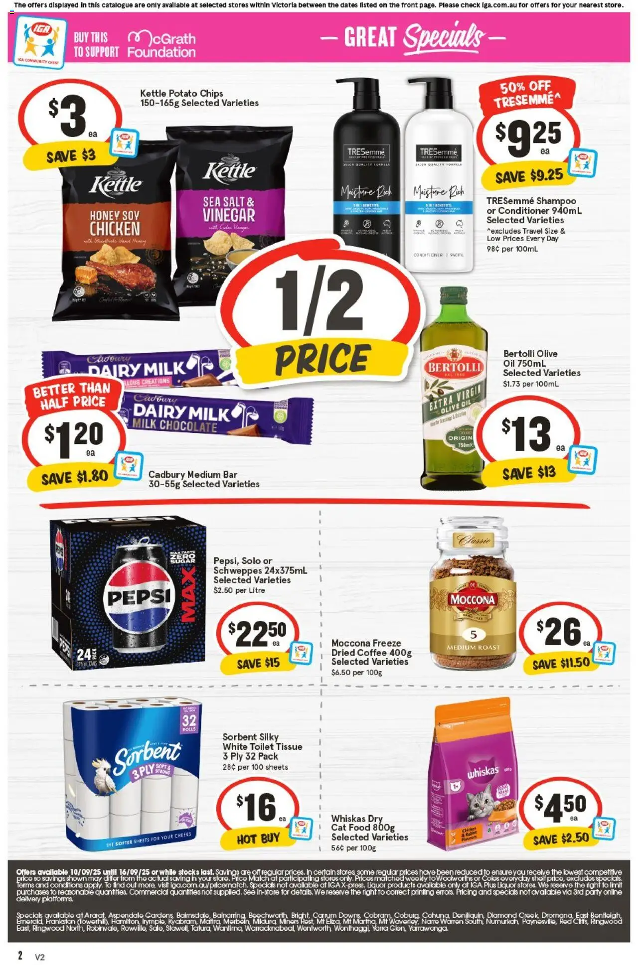 IGA catalogue - valid from 10.09.2025 | Page: 32 | Products: Dairy, Shampoo, Salt, Vinegar