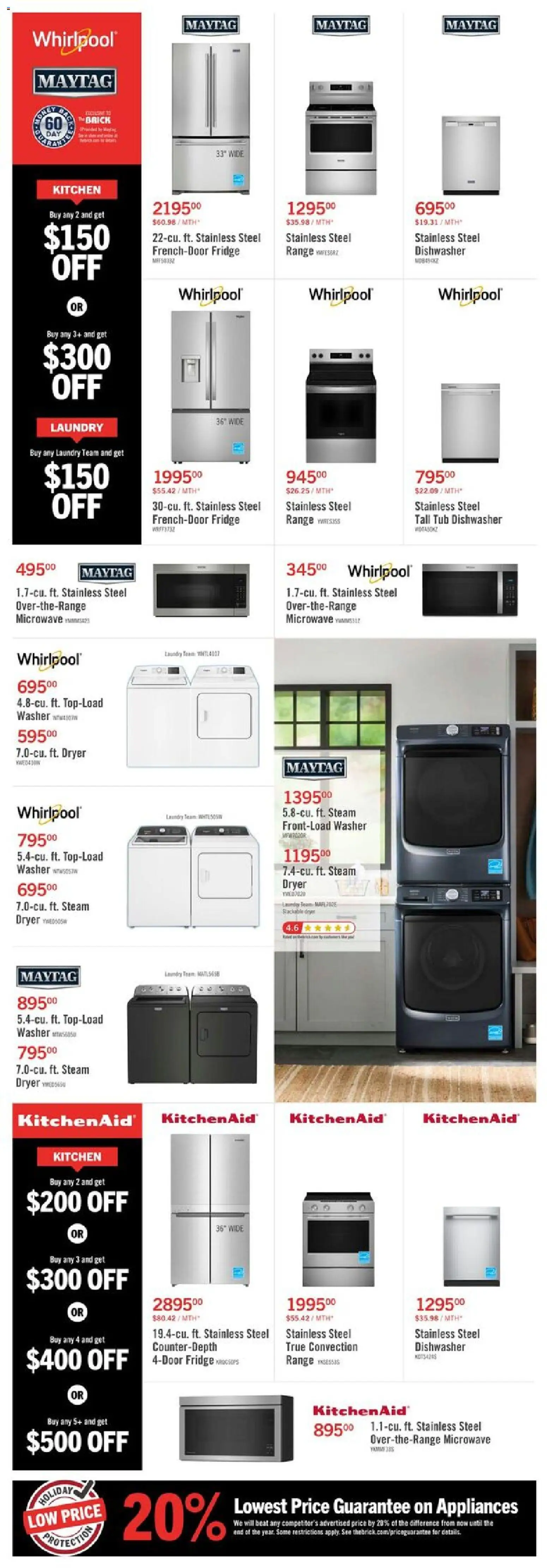 The Brick flyer valid from 02.12.2025 | Page: 15 | Products: Dryer, Dishwasher