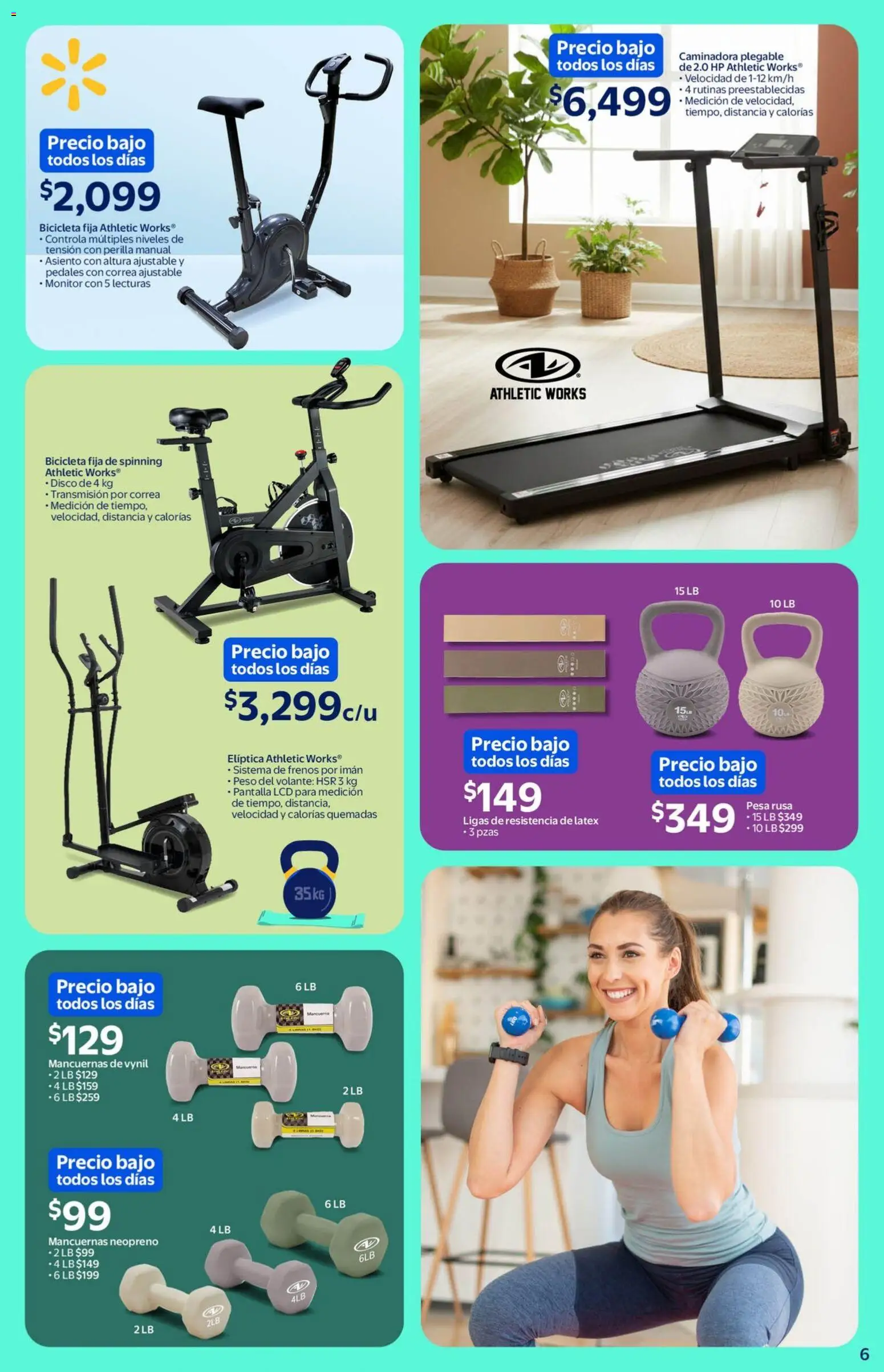 Nuevas ofertas de Walmart válidas en toda la República Mexicana desde el 01.01.2026. ¡Encuentra las mejores ofertas en Walmart folleto Siéntete increíble! | Página: 6 | Productos: Imán, Monitor, Pesa, Bicicleta fija