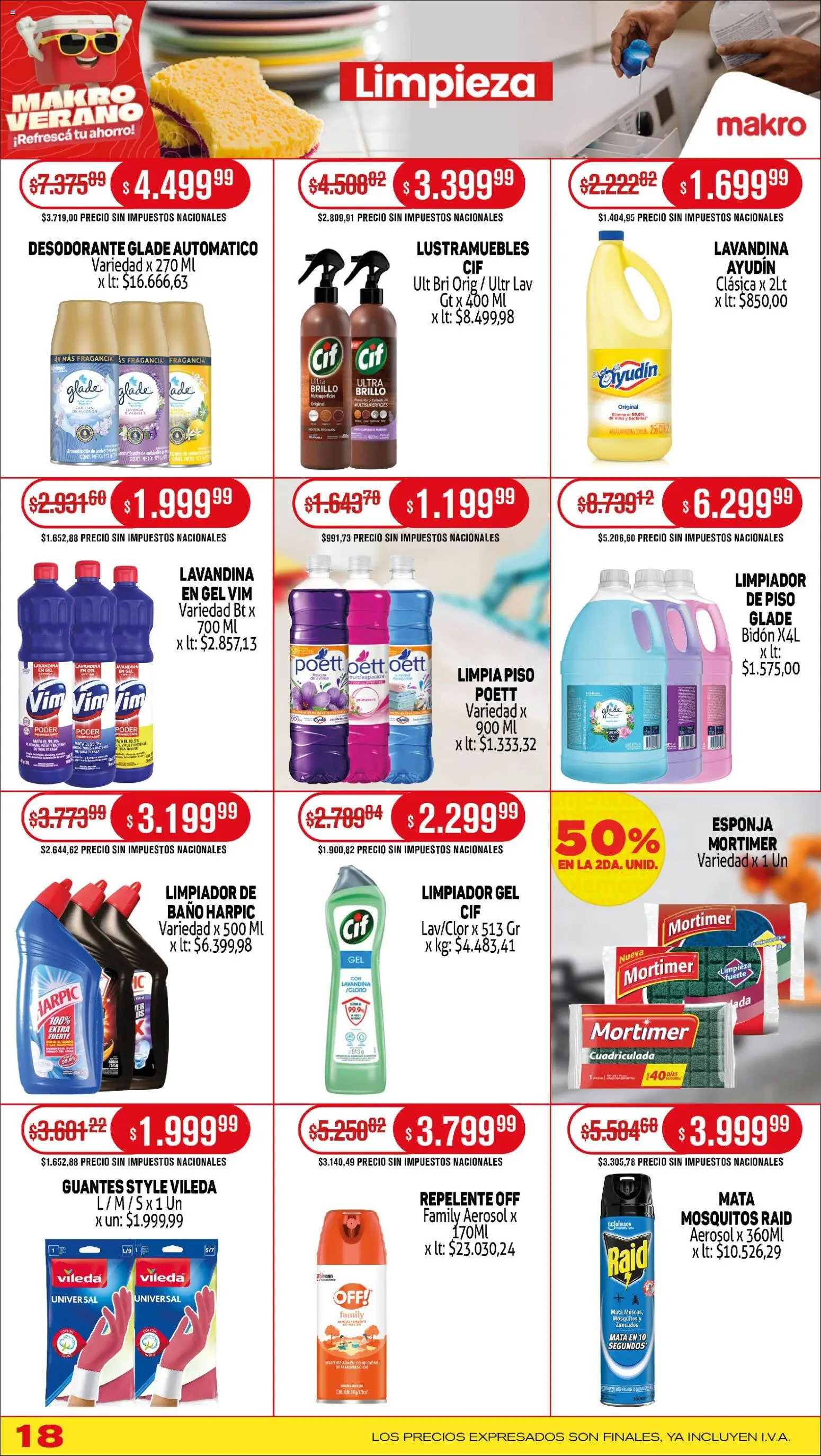 Makro ofertas │ válido desde el 01.02.2026 | Página: 18 | Productos: Baño, Fragancia, Té, Limpiador