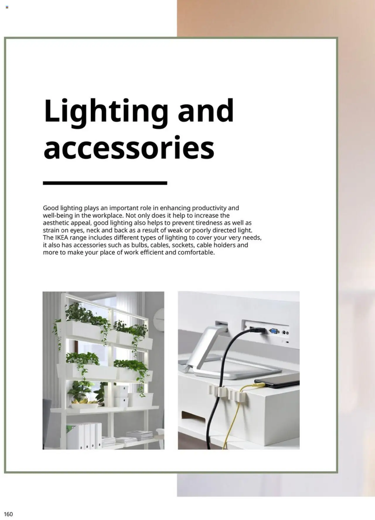IKEA Office Brochure 2025 - valid from 01.03.2025 | Page: 160 | Products: Cable