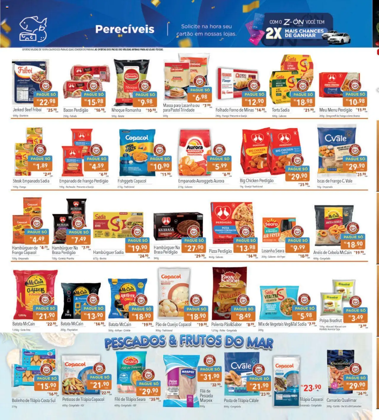 Supermercados Condor Folheto - válido de 10.09.2025 | Página: 14 | Produtos: Air fryer, Pão, Hambúrguer, Batata