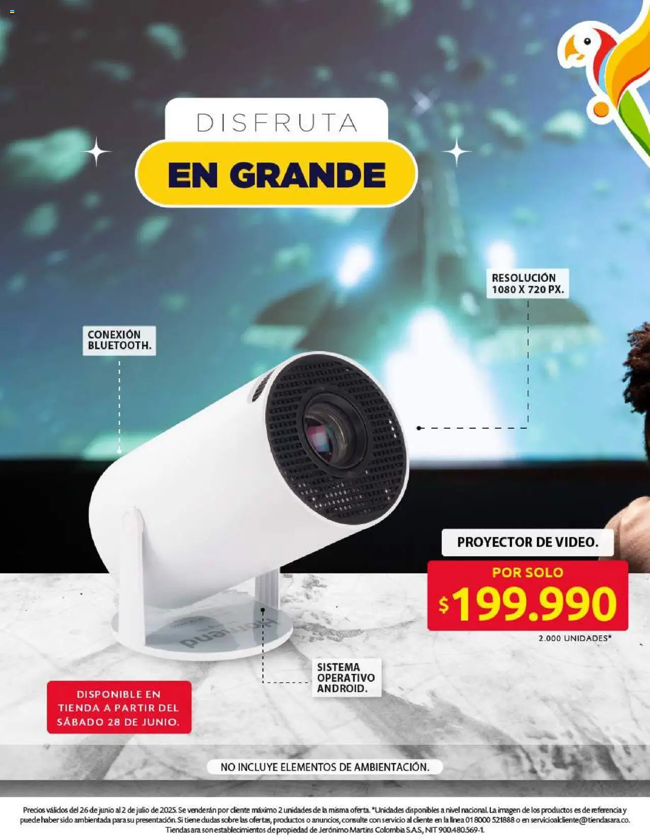 Ara revista - valida desde el 26.06.2025 | Página: 20 | Productos: Proyector, Sobre