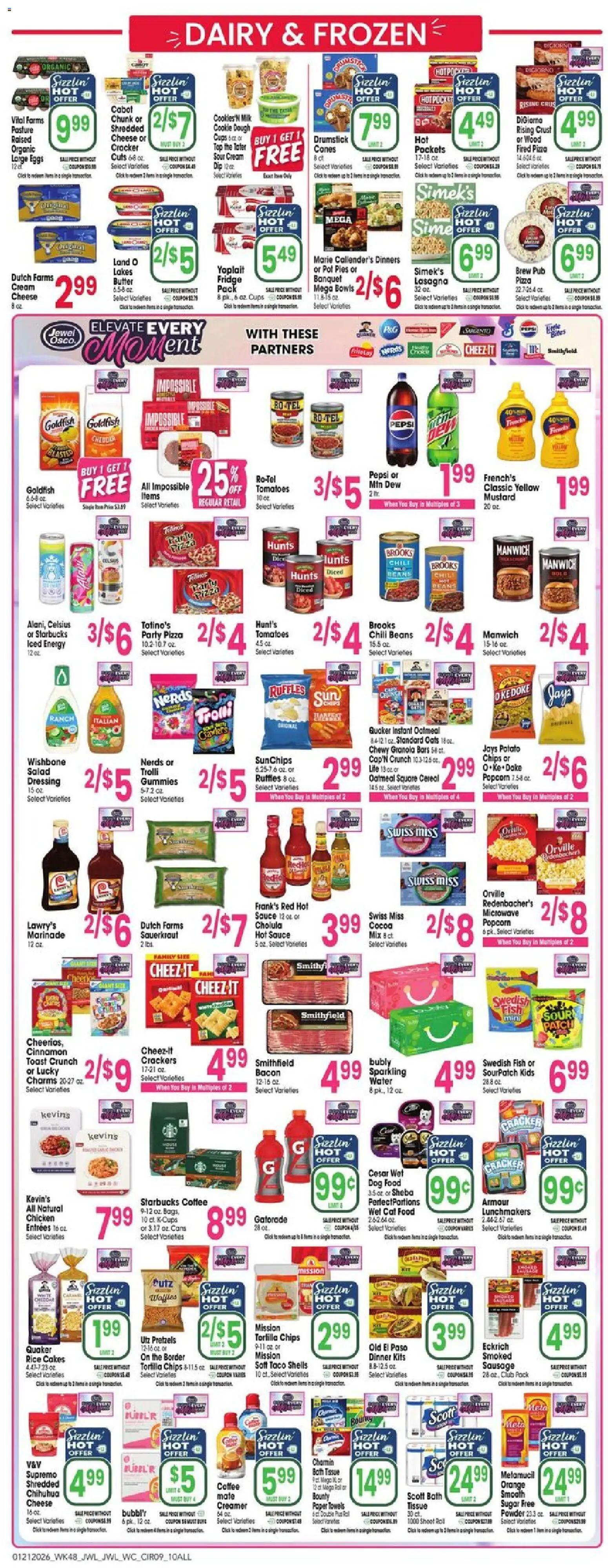 Jewel Osco Weekly Ad - IL - valid from 21.01.2026 | Page: 9 | Products: Milk, Butter, Eggs, Fish