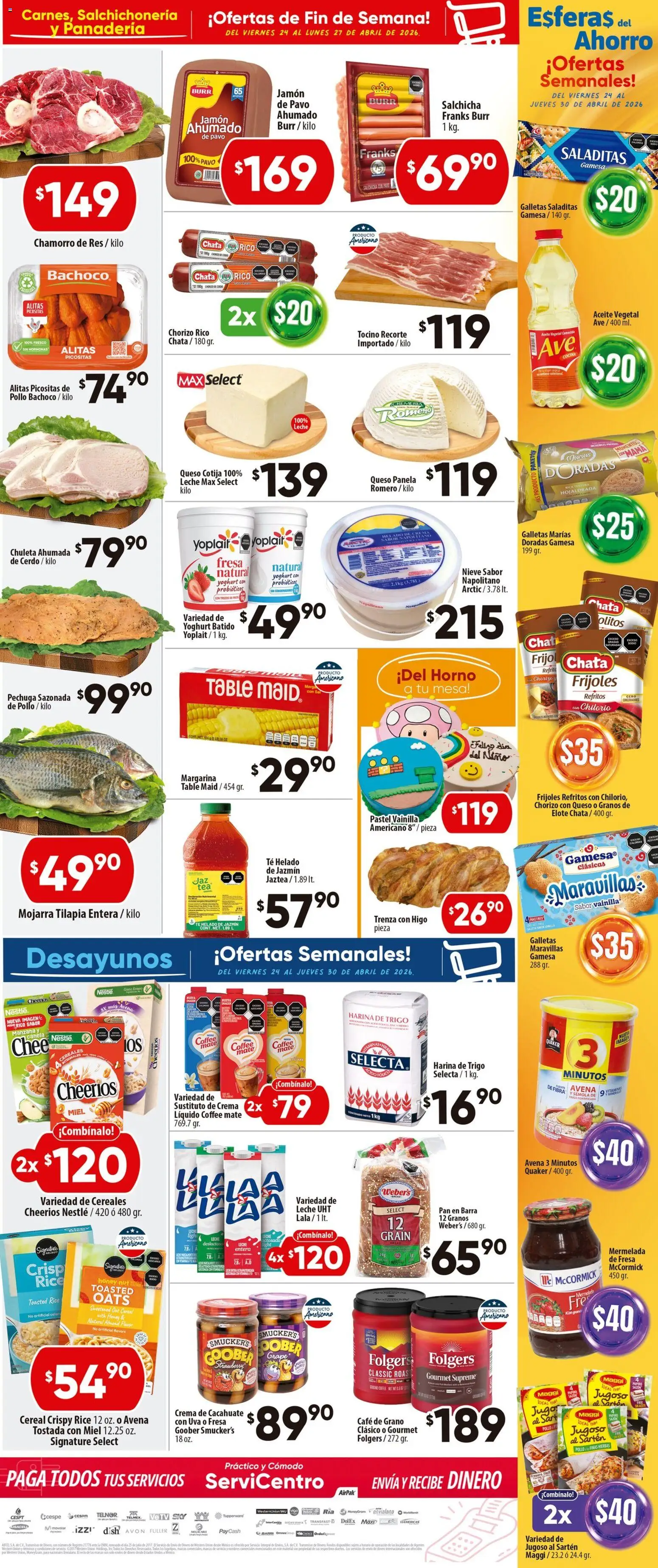 Nuevas ofertas de Calimax válidas en toda la República Mexicana desde el 24.04.2026. ¡Encuentra las mejores ofertas en Calimax folleto Ensenada! | Página: 2 | Productos: Avena, Galletas, Mesa, Sartén