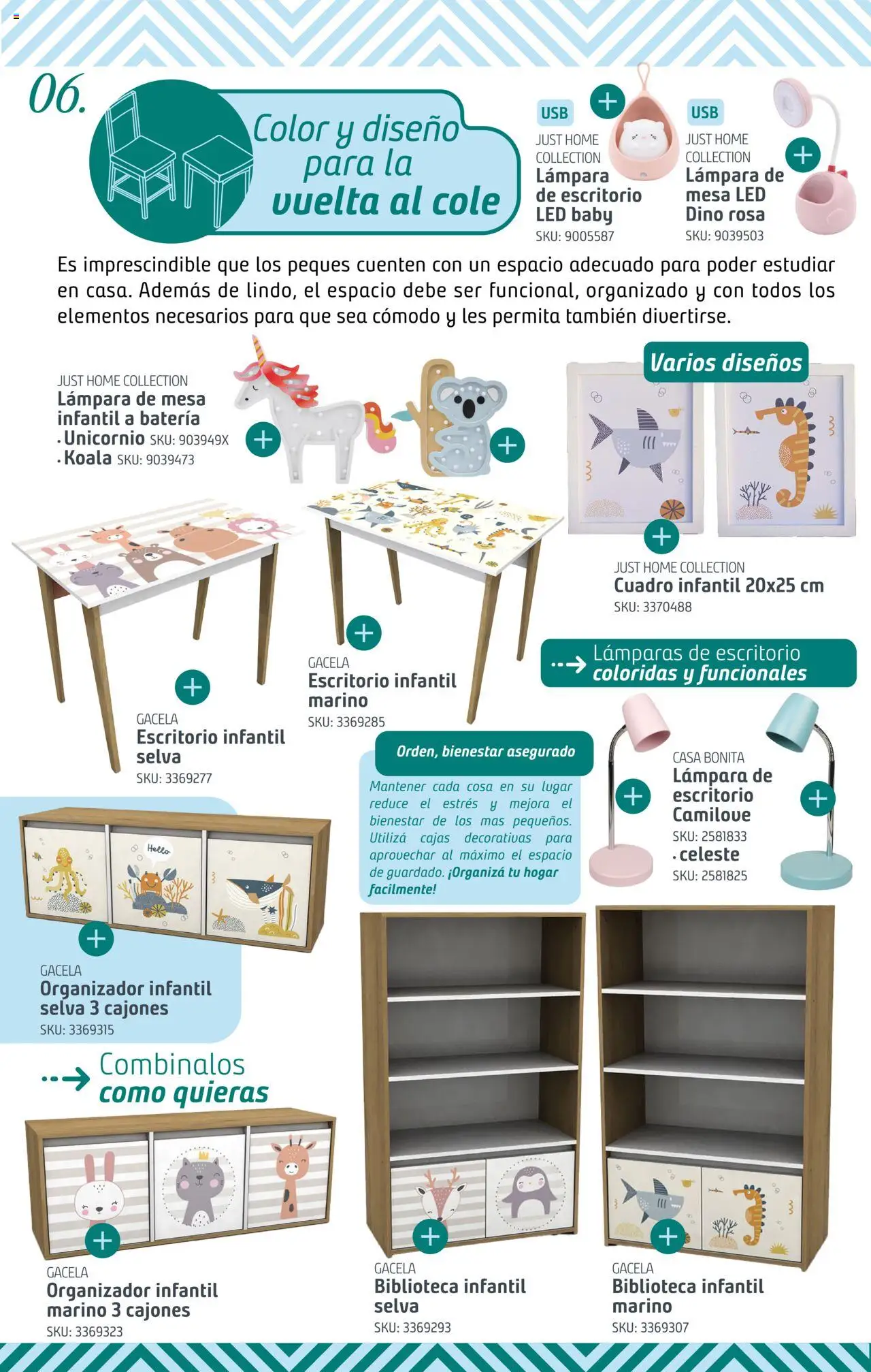 Sodimac ofertas │ válido desde el 13.02.2025 | Página: 6 | Productos: Organizador, Mesa, Lámpara, Cuadro