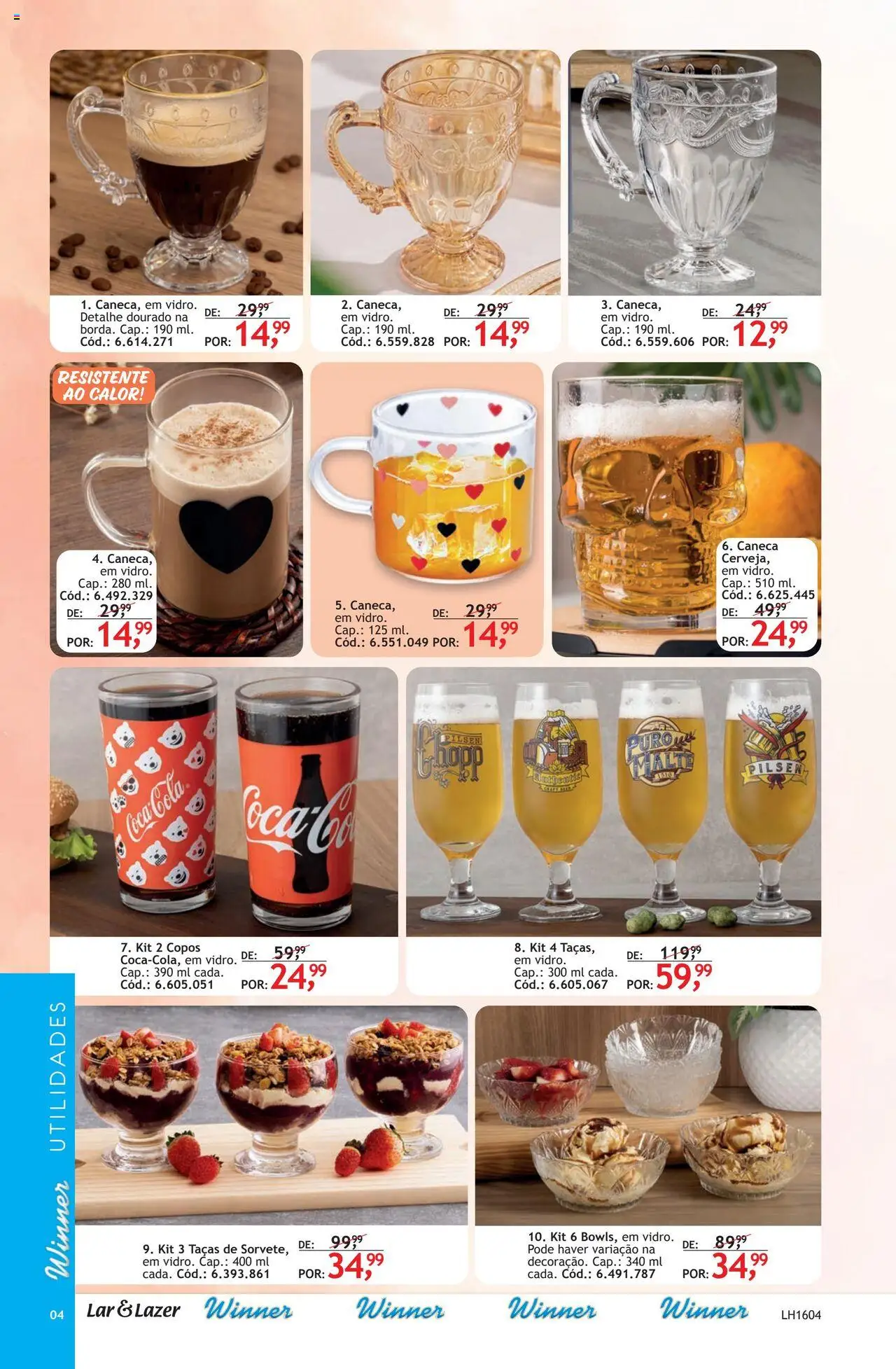 Quatro Estações Folheto - válido de 01.07.2025 | Página: 4 | Produtos: Taças, Caneca, Copos