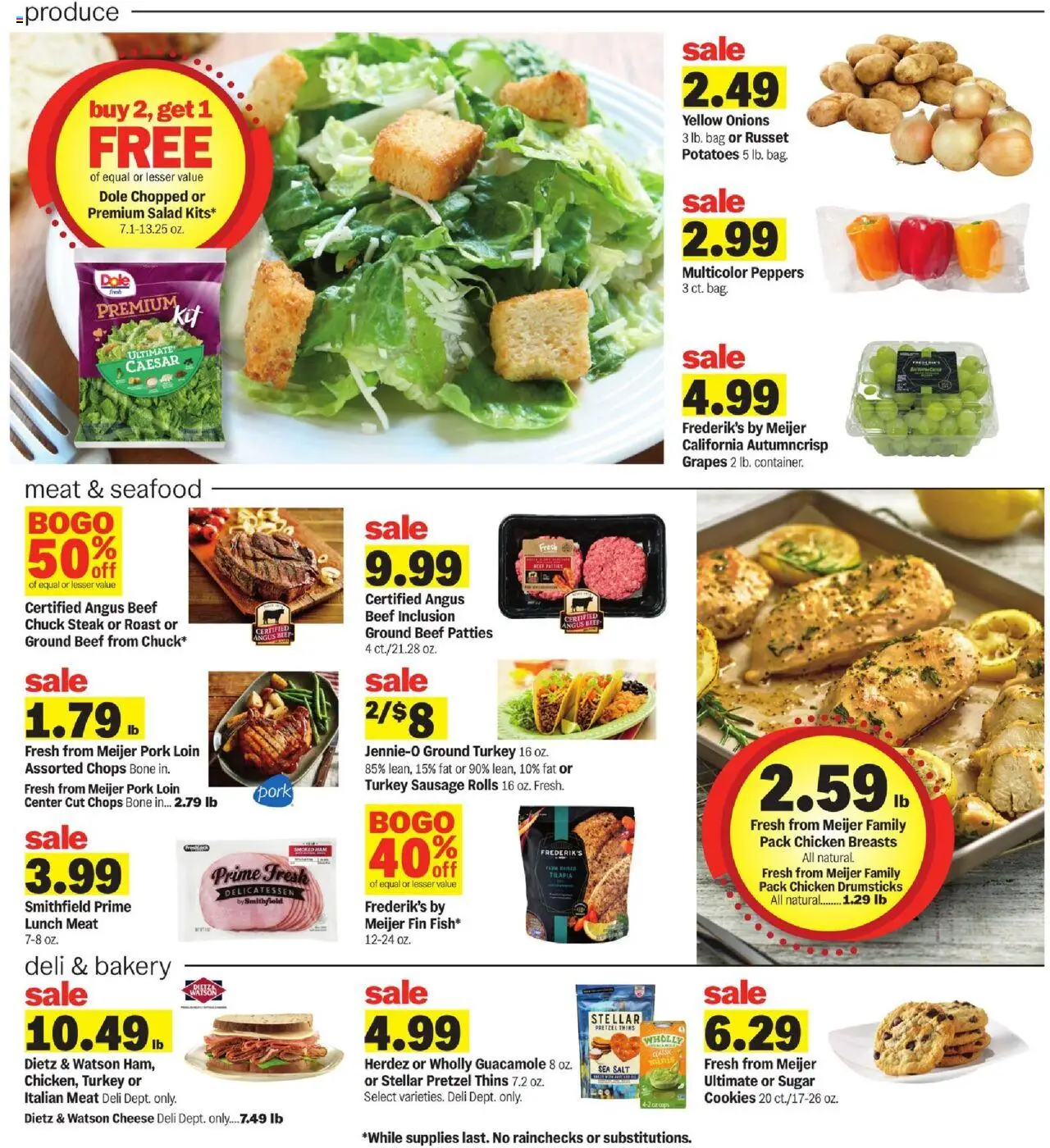 Meijer Weekly Ad - valid from 10.09.2025 | Page: 2 | Products: Peppers, Ham, Sugar, Sausage