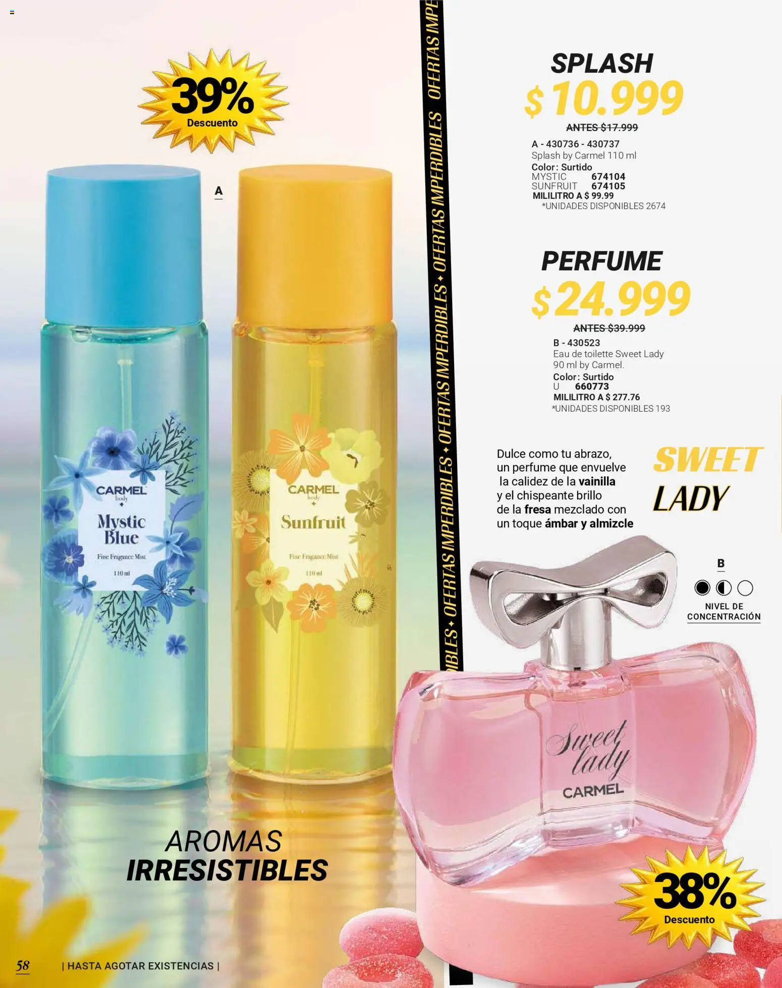 Carmel revista - valida desde el 01.06.2026 | Página: 254 | Productos: Fresa, Brillo, Perfume, Eau de toilette