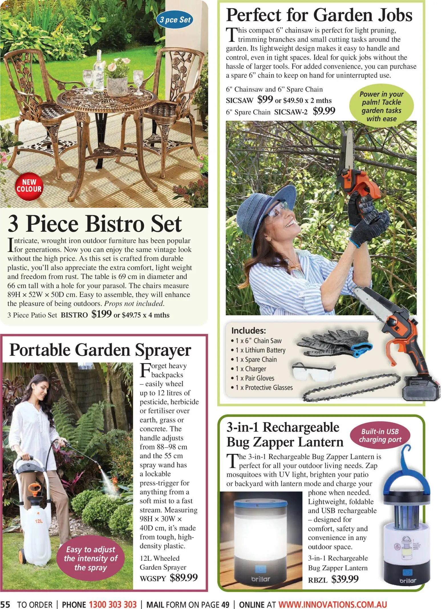 Innovations catalogue - valid from 07.01.2026 | Page: 6 | Products: Chain, Grass, Outdoor furniture, Portable