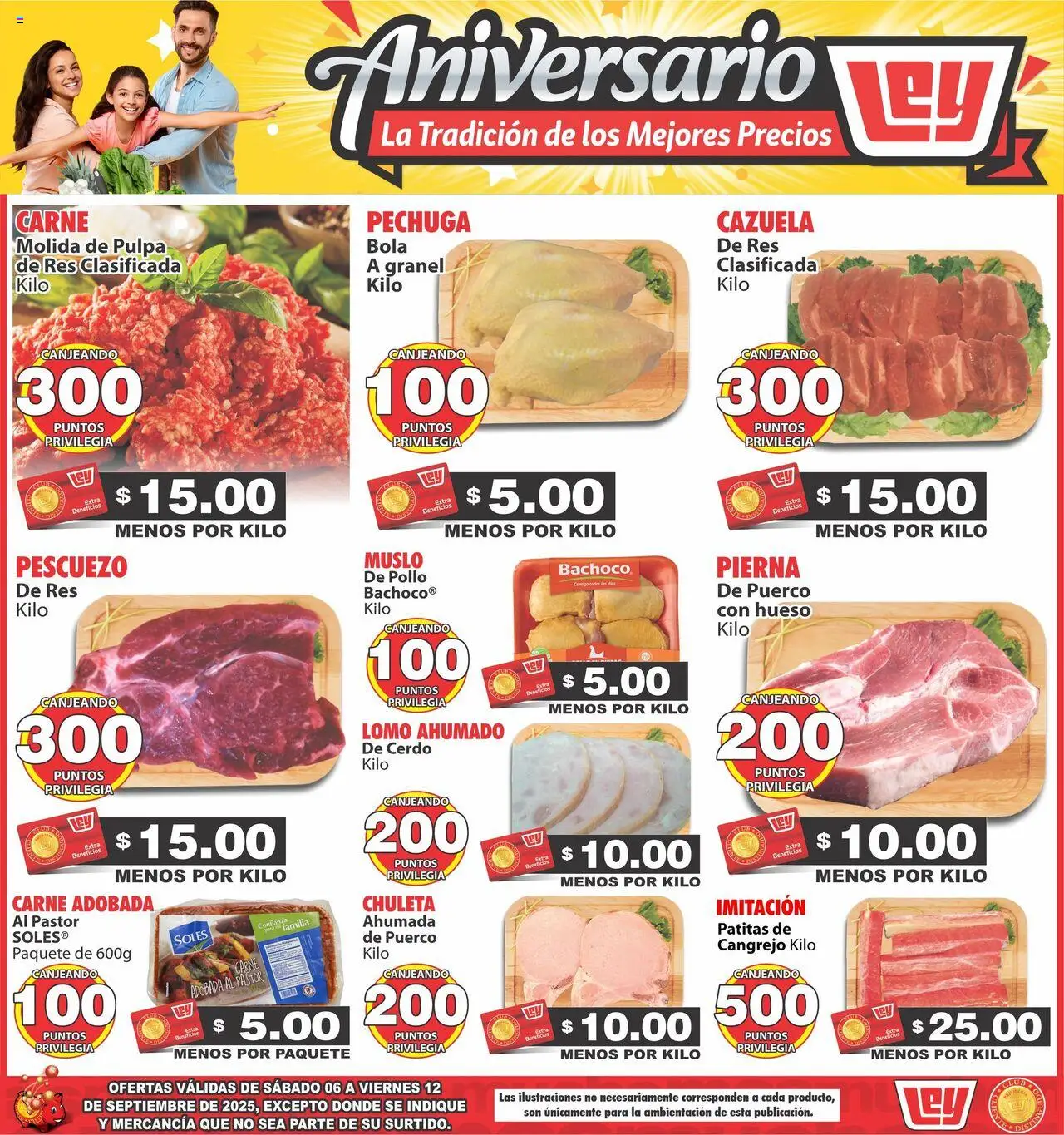 Nuevas ofertas de Casa Ley válidas en toda la República Mexicana desde el 06.09.2025. ¡Encuentra las mejores ofertas en Casa Ley - Folleto! | Página: 2 | Productos: Pollo, Cerdo, Res