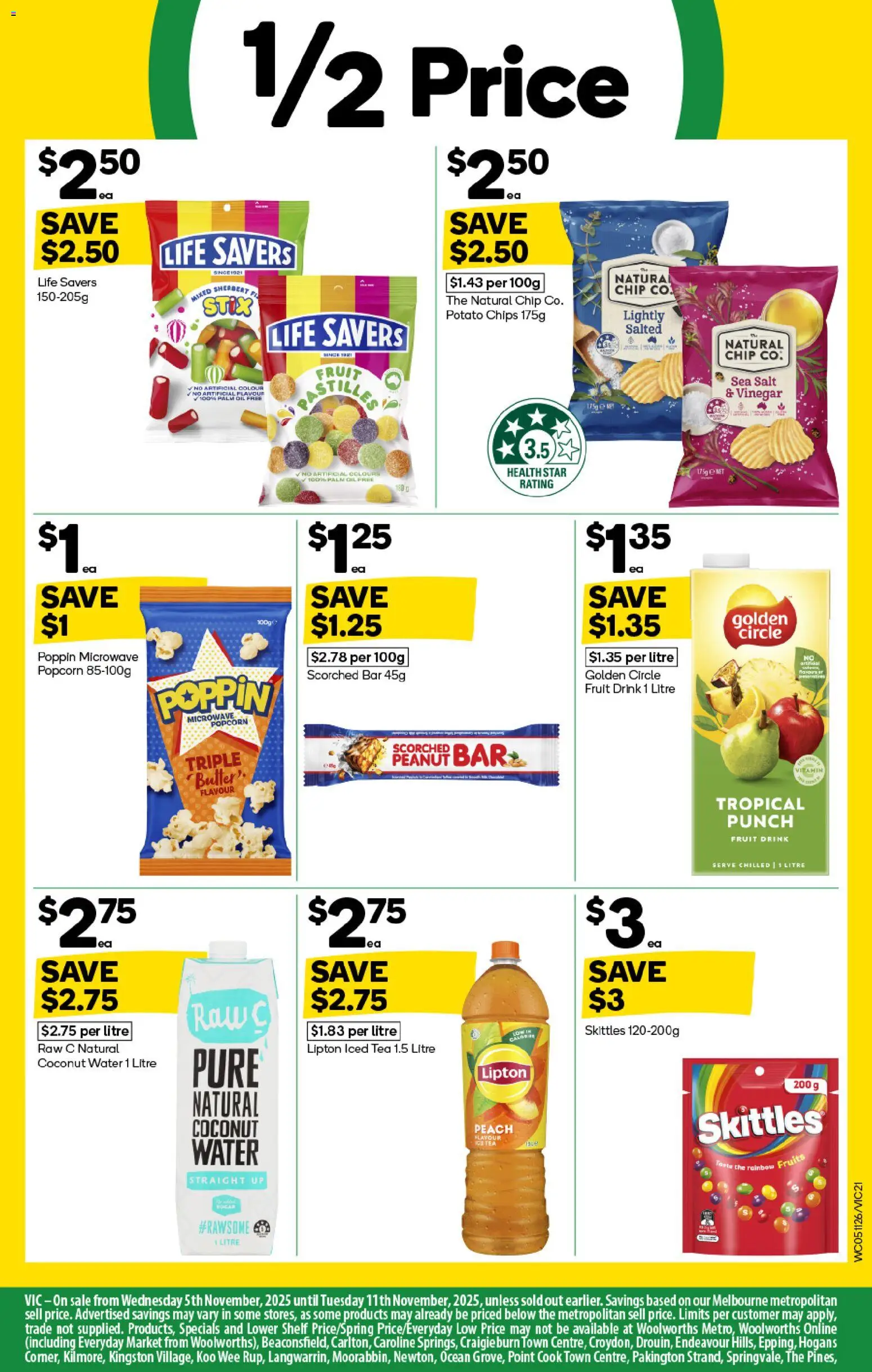 Woolworths catalogue - valid from 05.11.2025 | Page: 21 | Products: Butter, Tea, Chips, Salt
