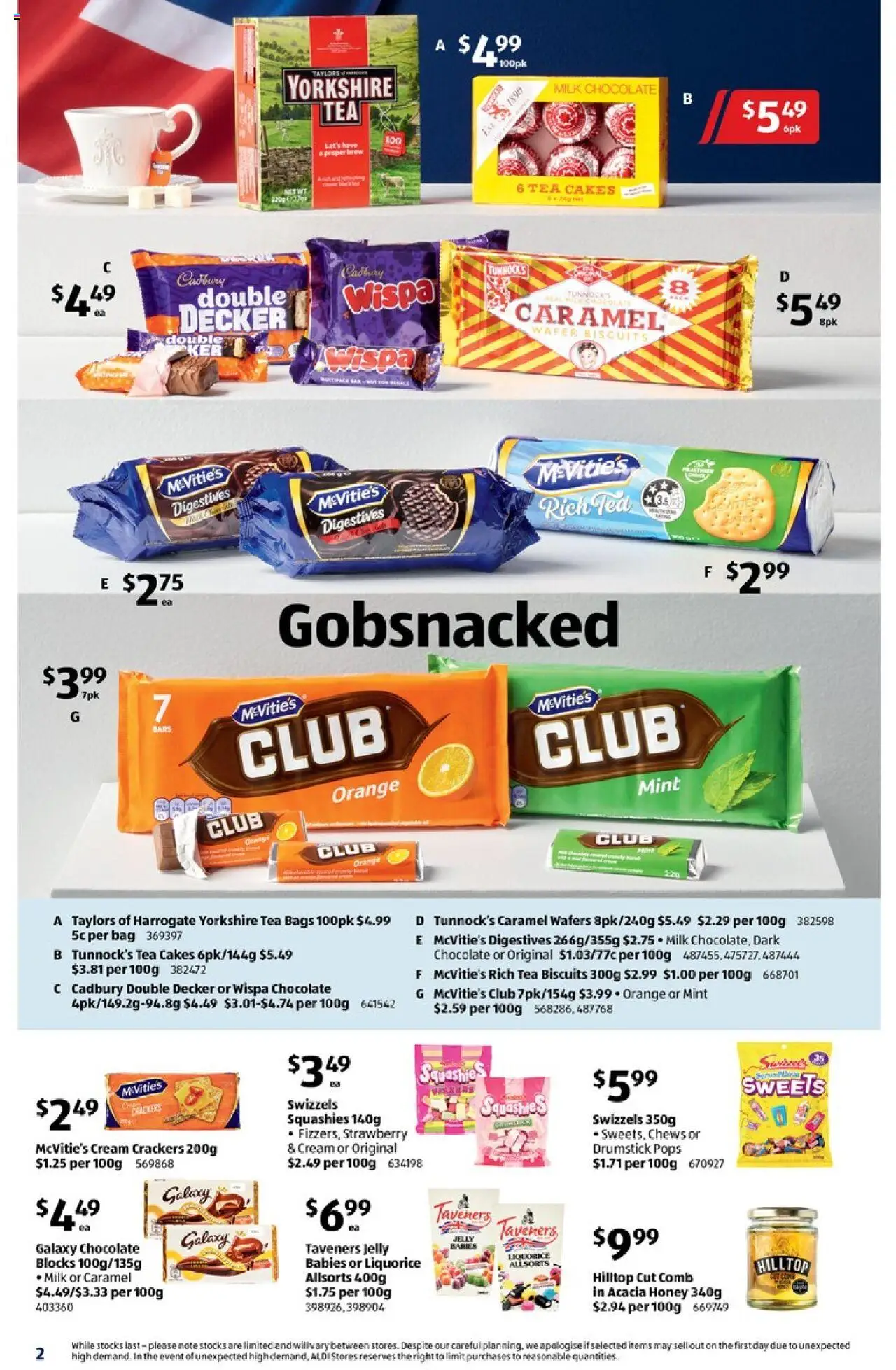 Aldi catalogue - valid from 11.06.2025 | Page: 2 | Products: Chocolate, Tea, Biscuits, Bag