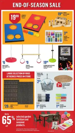 Canac flyer valid from 31.07.2025 | Page: 2 | Products: Game, Garden furniture, Basket, Carpet