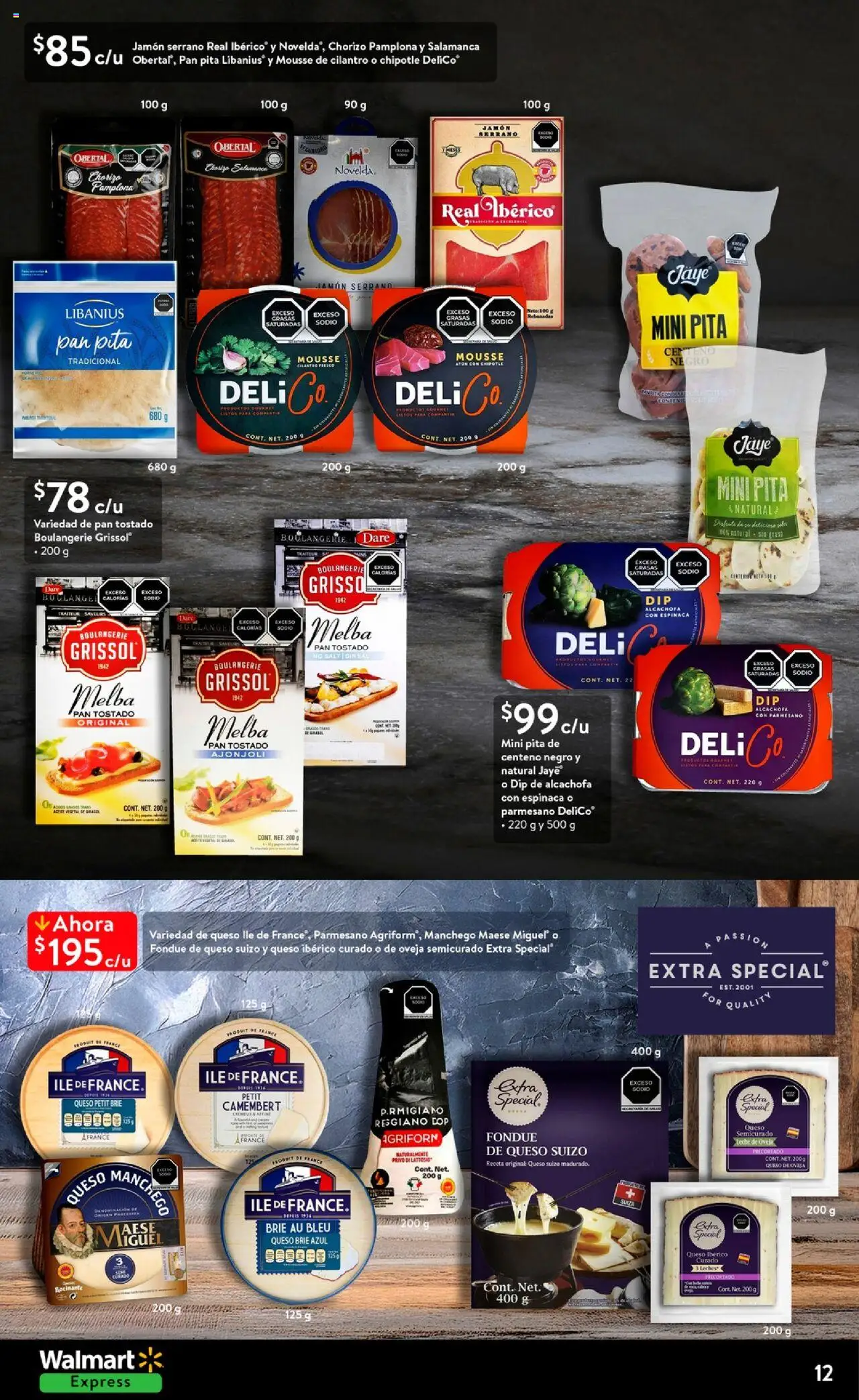 Nuevas ofertas de Walmart Express válidas en toda la República Mexicana desde el 14.10.2025. ¡Encuentra las mejores ofertas en Walmart Express - Folleto! | Página: 12 | Productos: Leche, Pan, Jamón, Mousse