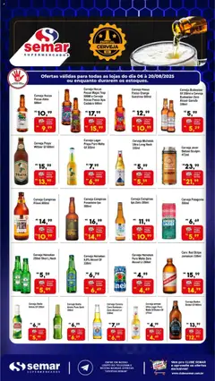Semar Supermercado - Ofertas Especial Paizão - Pré-Visualização do folheto da loja Semar Supermercado, válido de 06.08.2025