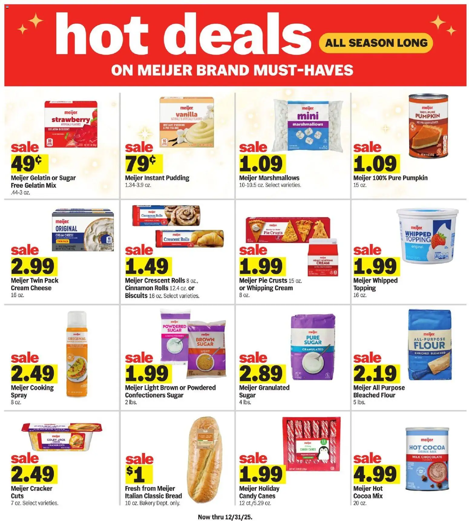 Meijer Weekly Ad - MI - valid from 19.11.2025 | Page: 20 | Products: Bakery, Milk, Sugar, Pumpkin