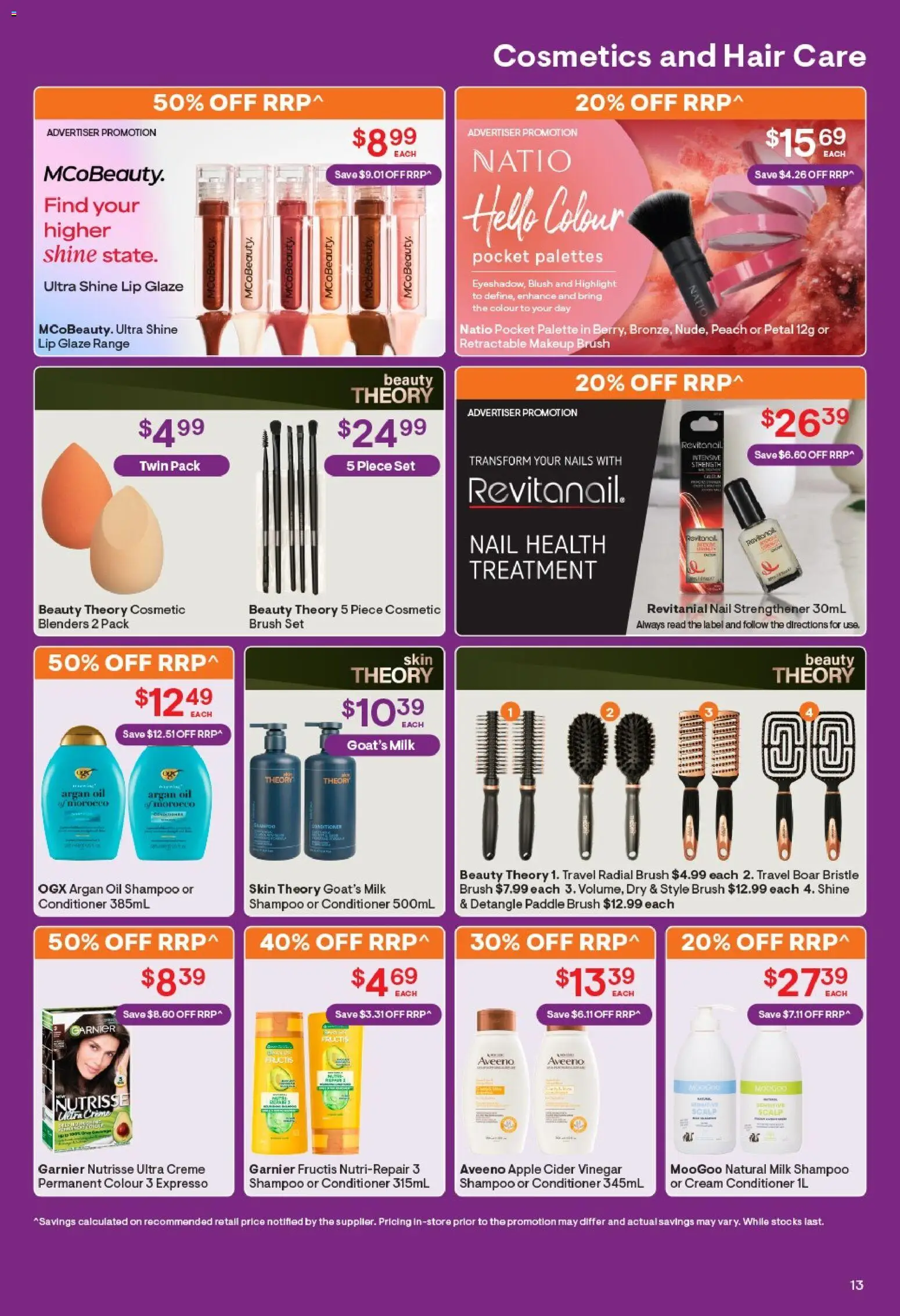 Discount Drug Stores catalogue - valid from 19.03.2026 | Page: 13 | Products: Conditioner, Makeup, Argan oil, Vinegar