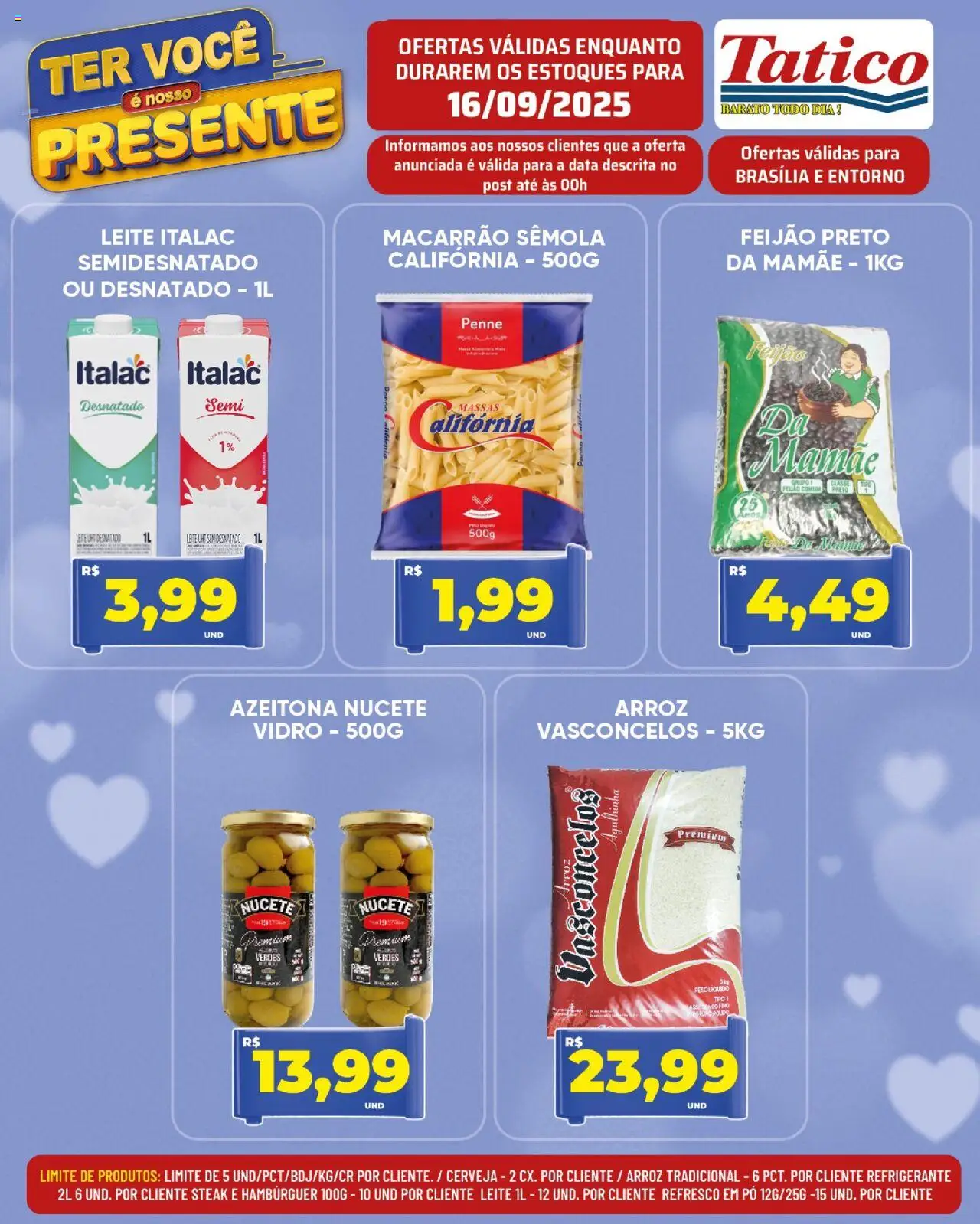 Tatico Folheto - válido de 17.09.2025 | Página: 19 | Produtos: Feijão, Pó, Refresco, Arroz