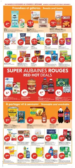 Preview of PEPPERIDGE FARM Biscuits/Cookies, CHEEZ-IT ou/or PEPPERIDGE FARM GOLDFISH mini-craquelins cuits au four/Baked Snack Crackers Produits sélectionnés/Selected Types & Sizes from shop Pharmaprix valid from 29.11.2025 | Page: 16
