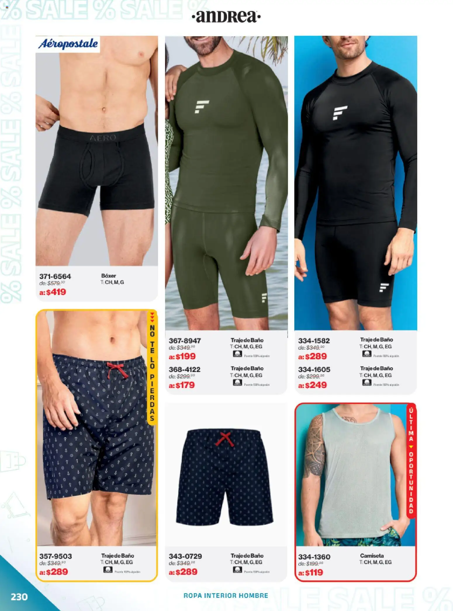 Nuevas ofertas de Andrea válidas en toda la República Mexicana desde el 21.12.2025. ¡Encuentra las mejores ofertas en Andrea catálogo Outlet! | Página: 230 | Productos: Traje, Ropa interior, Baño, Camiseta