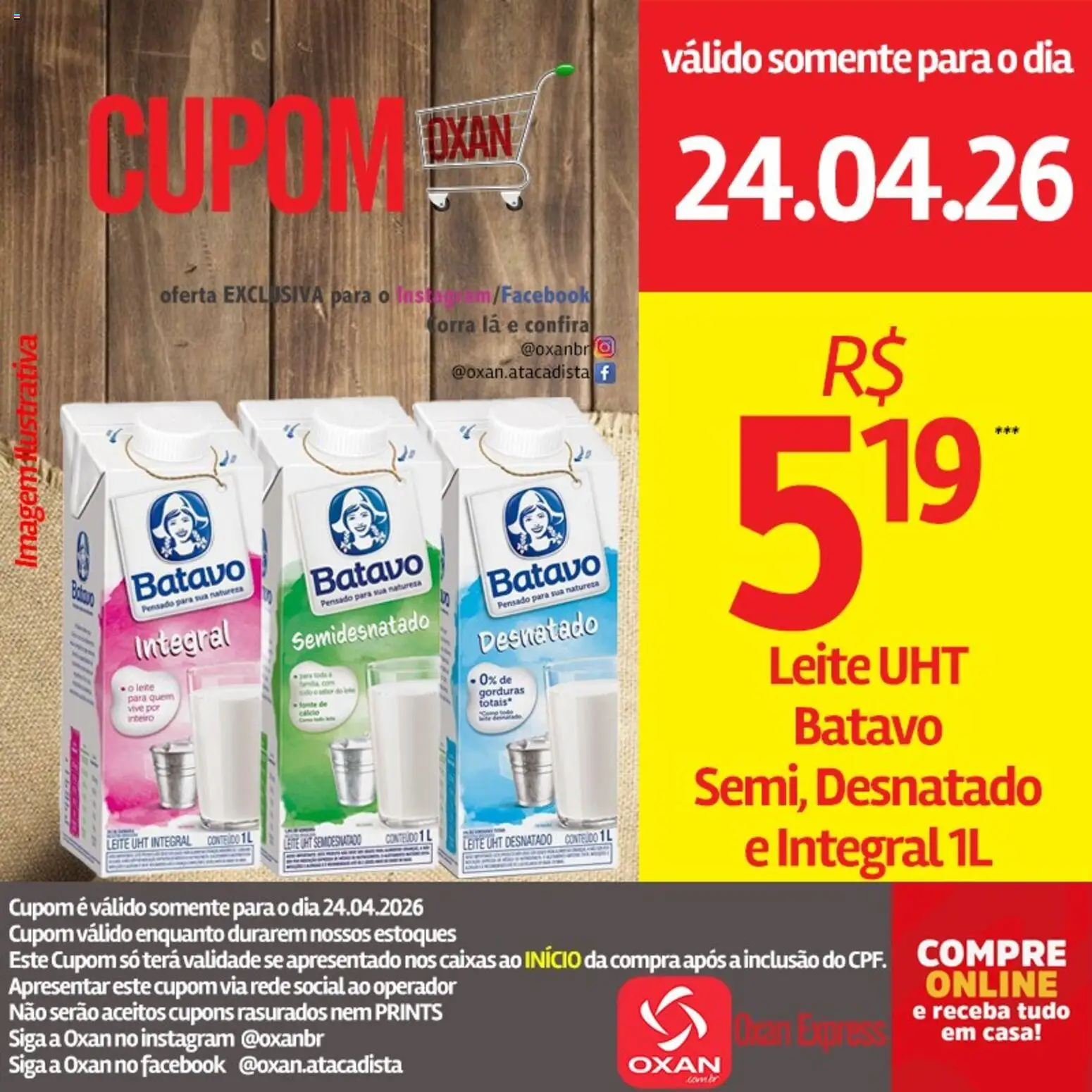 Oxan Atacadista Folheto - válido de 24.04.2026 | Página: 15 | Produtos: Leite, Cálcio