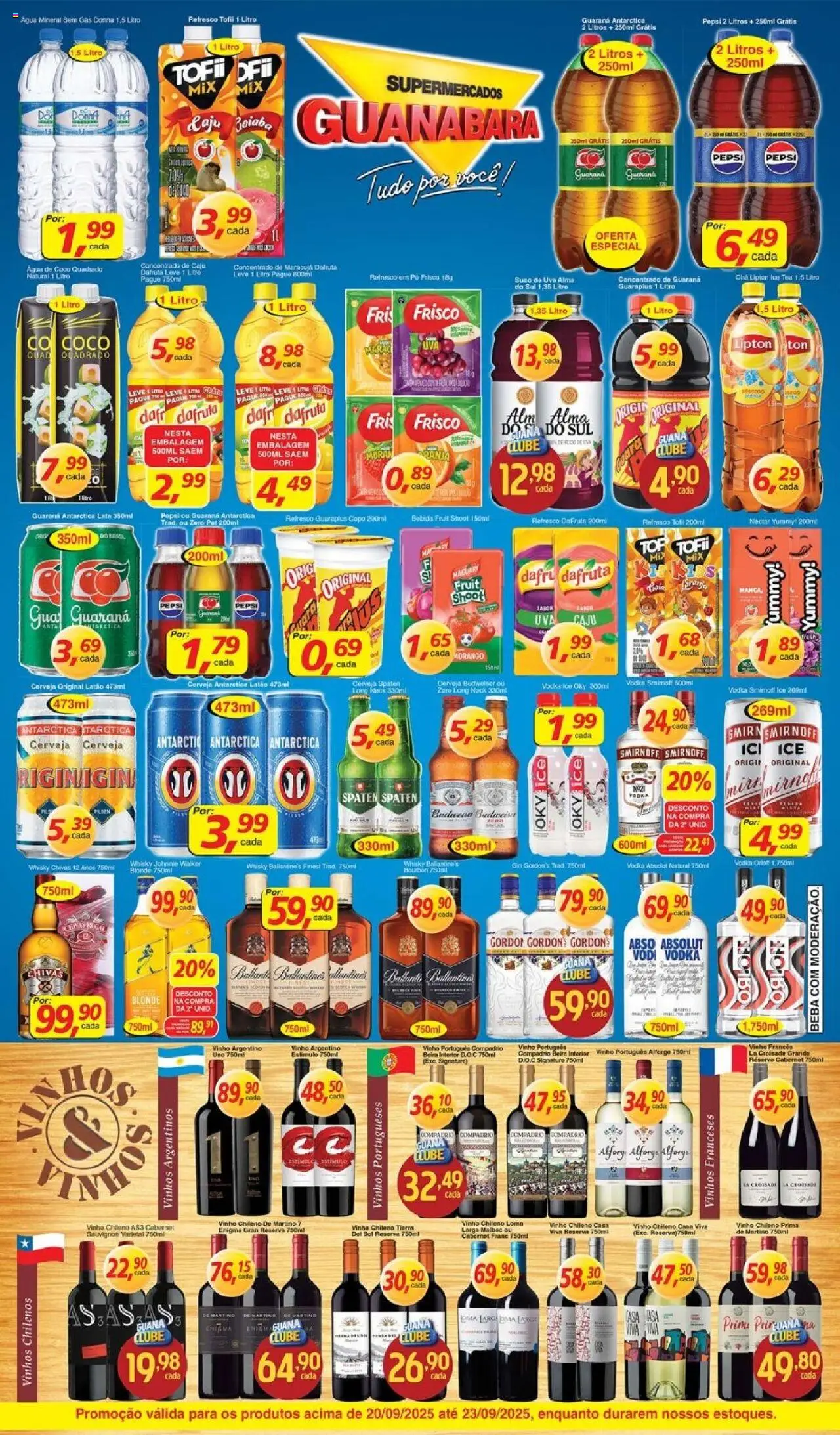 Supermercados Guanabara Folheto - válido de 20.09.2025 | Página: 10 | Produtos: Coco, Guaraná, Ice tea, Suco