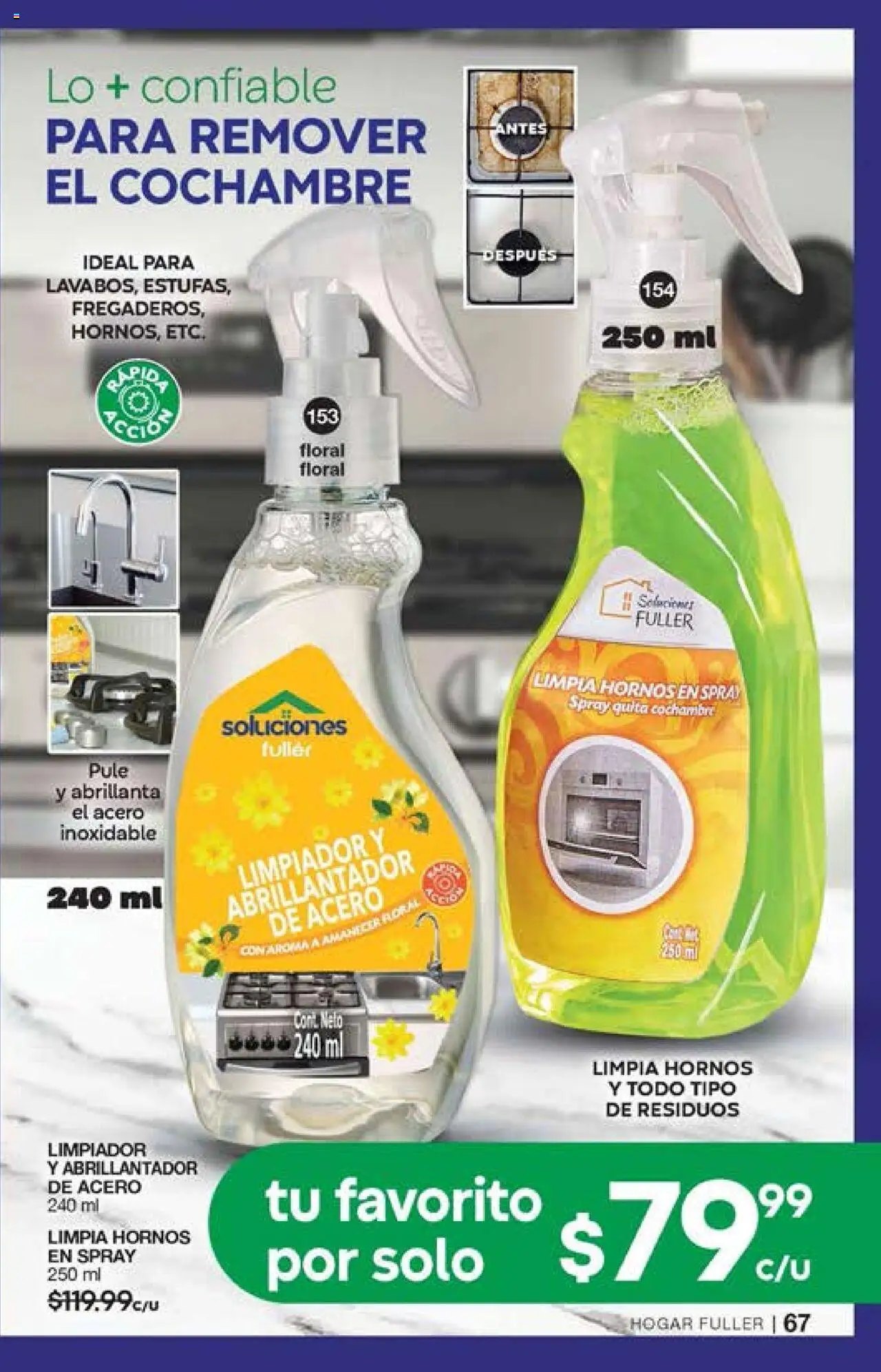 Nuevas ofertas de Fuller válidas en toda la República Mexicana desde el 15.10.2025. ¡Encuentra las mejores ofertas en Fuller - Campaña 14 2025! | Página: 67 | Productos: Limpiador