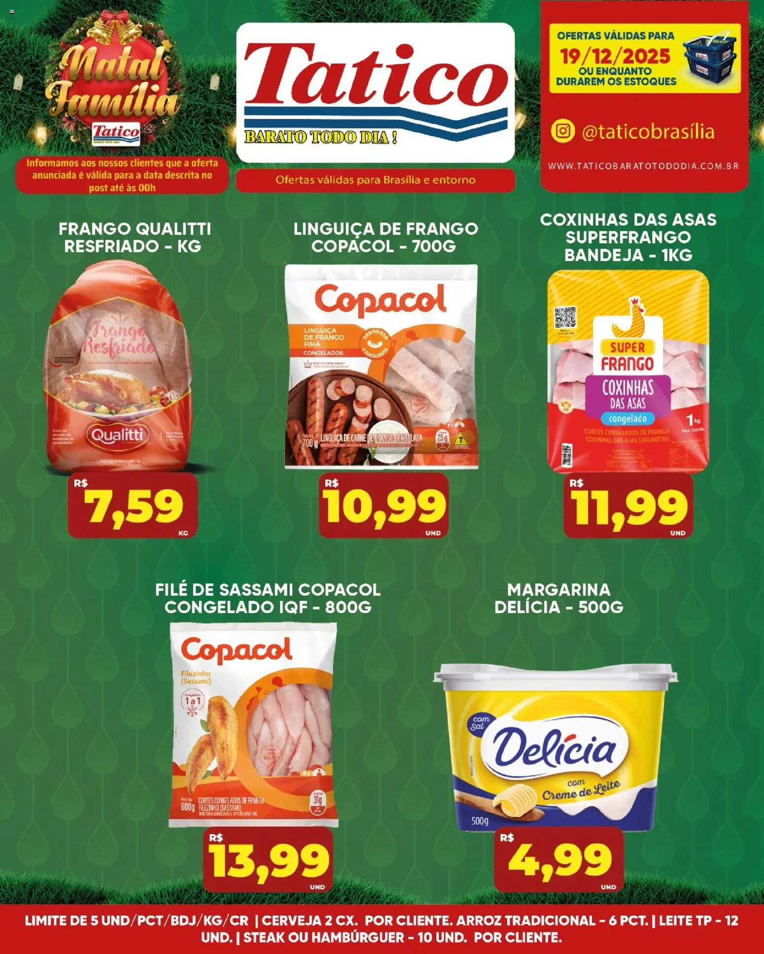 Tatico Folheto - válido de 20.12.2025 | Página: 29 | Produtos: Linguiça, Leite, Carne de frango, Arroz