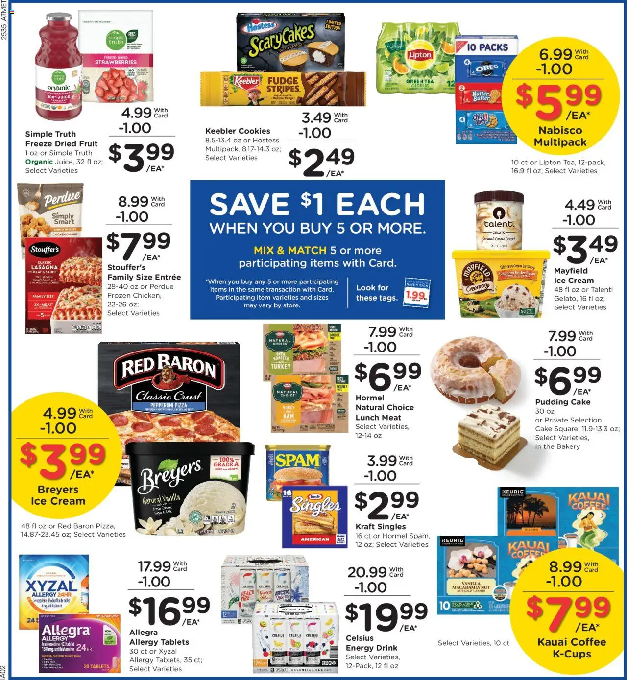 Kroger Weekly Ad - valid from 01.10.2025 | Page: 5 | Products: Green Tea, Coffee, Ice cream, Tablet