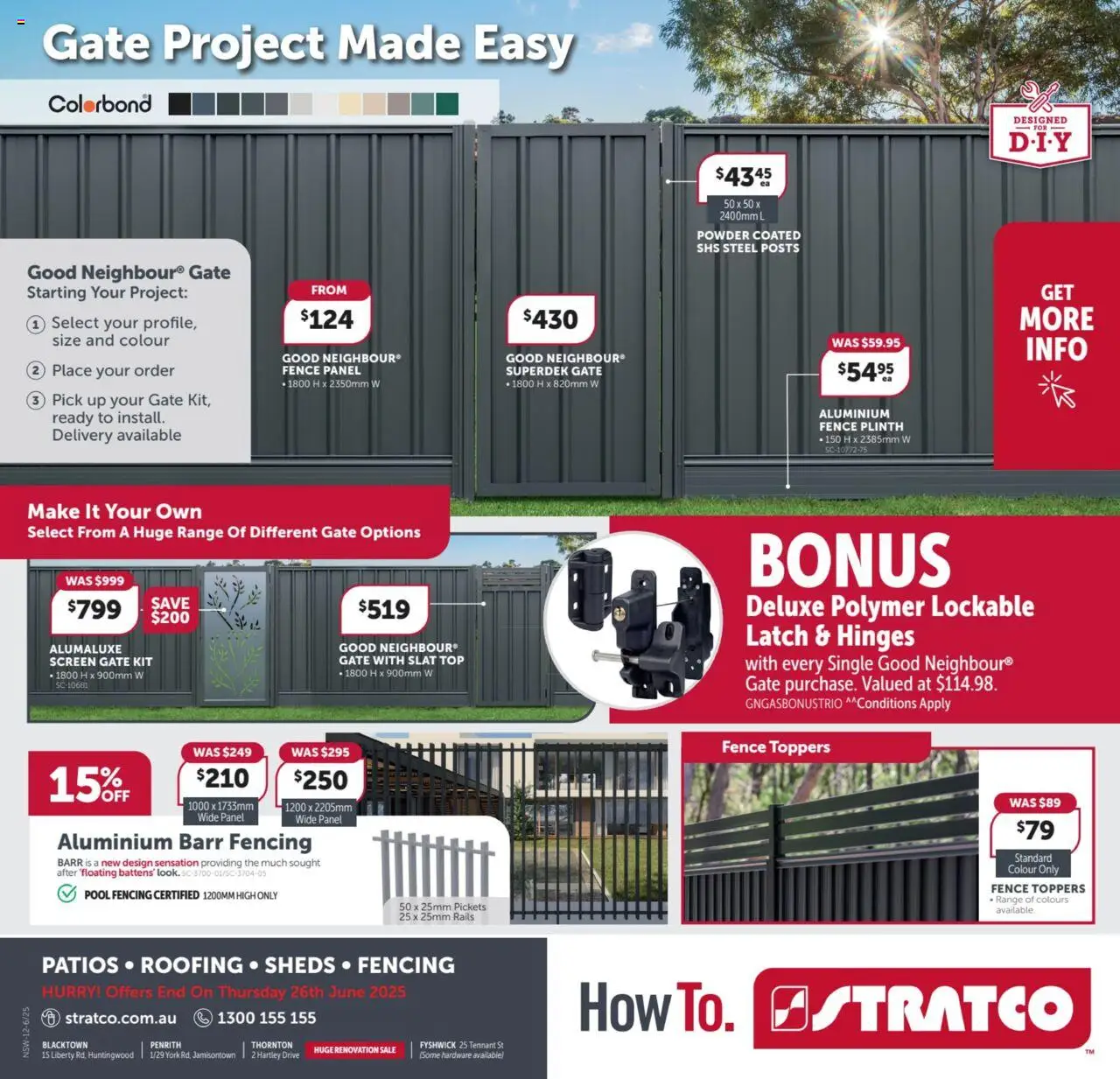Stratco catalogue - valid from 23.05.2025 | Page: 12 | Products: Fence, Gate, Powder, Screen