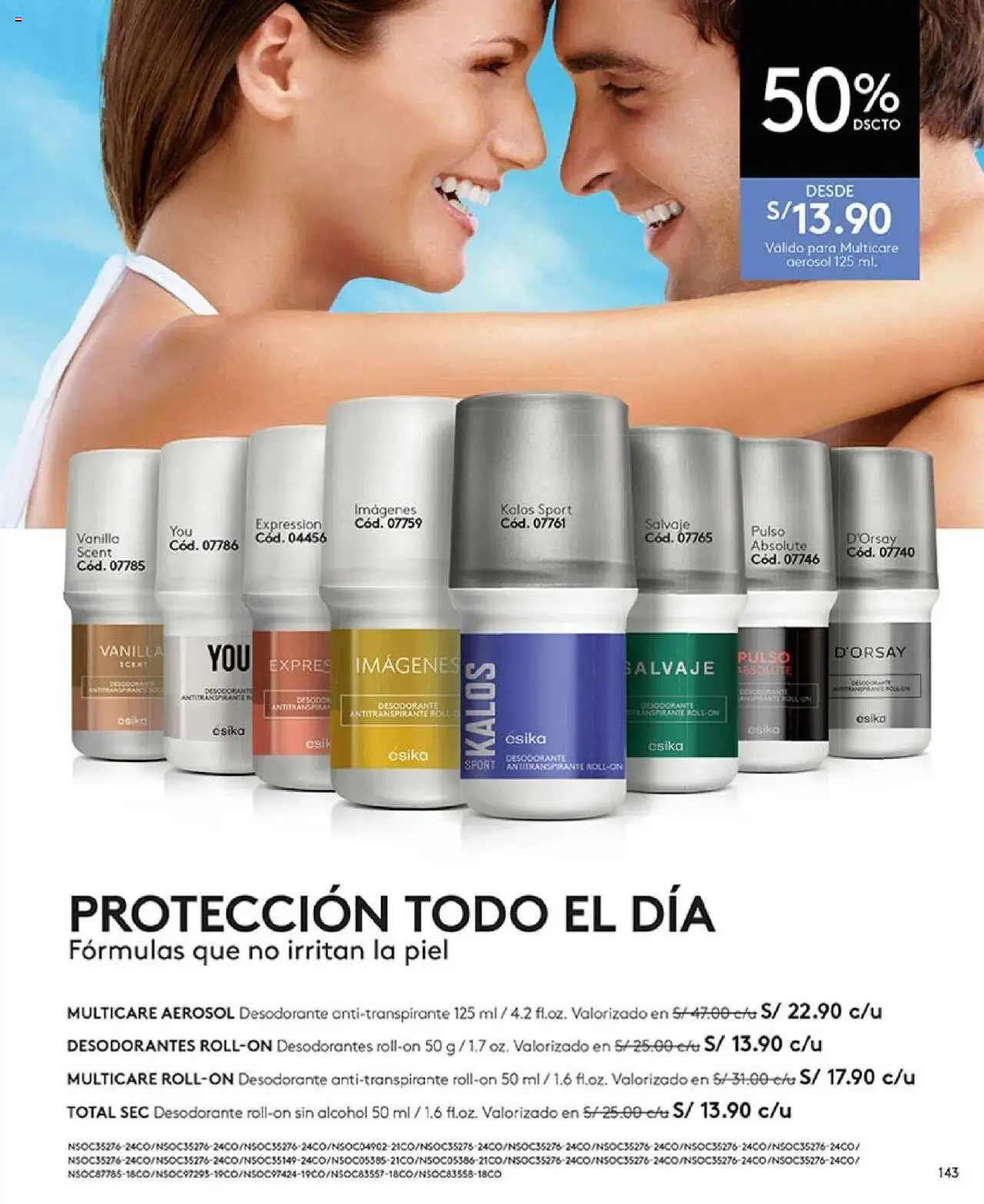 Catálogo Ésika válido desde 29.07.2025 | Página: 143 | Productos: Desodorante, Antitranspirante