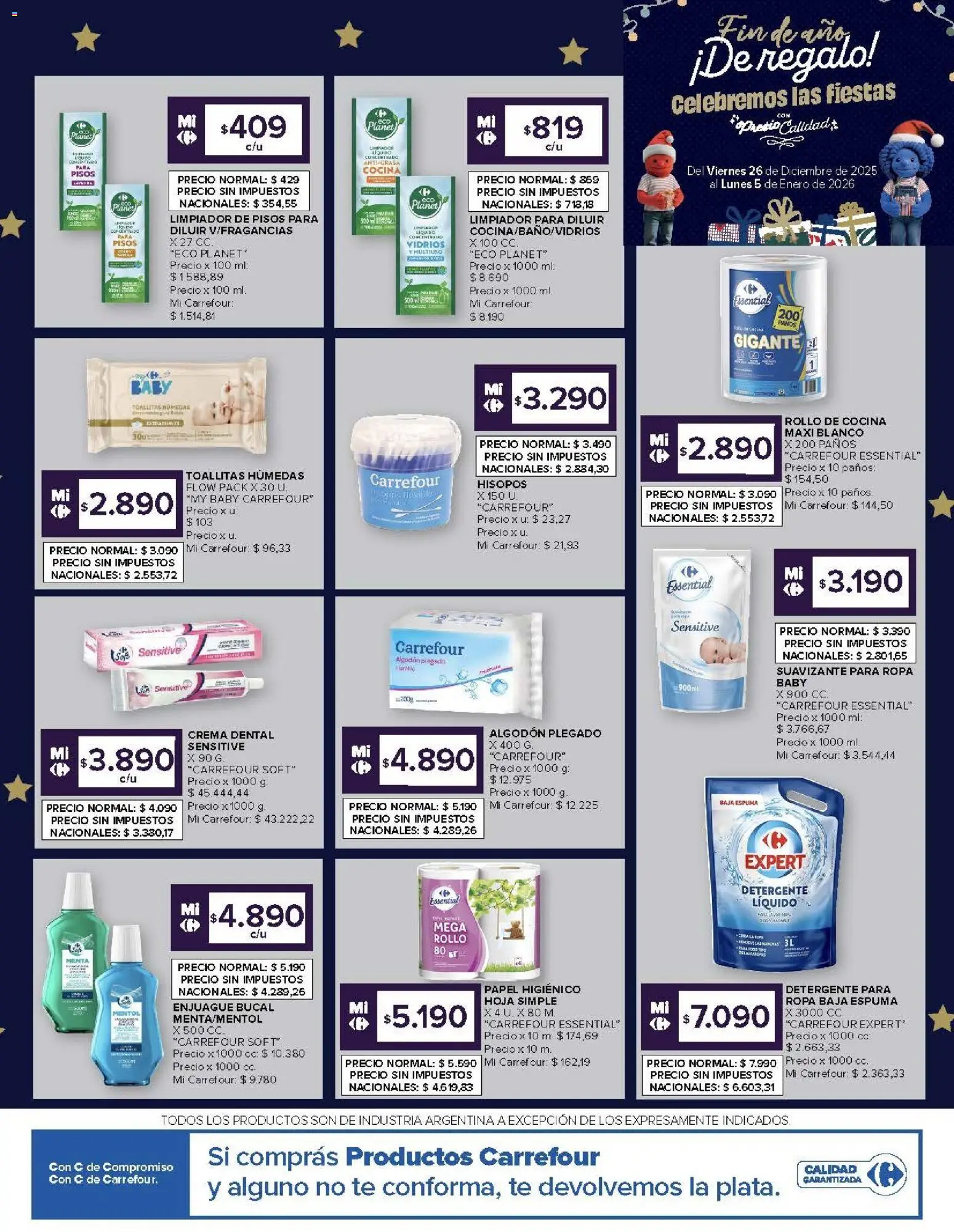 Carrefour Market catálogo │ válido desde el 26.12.2025 | Página: 14 | Productos: Espuma, Ropa, Limpiador, Crema