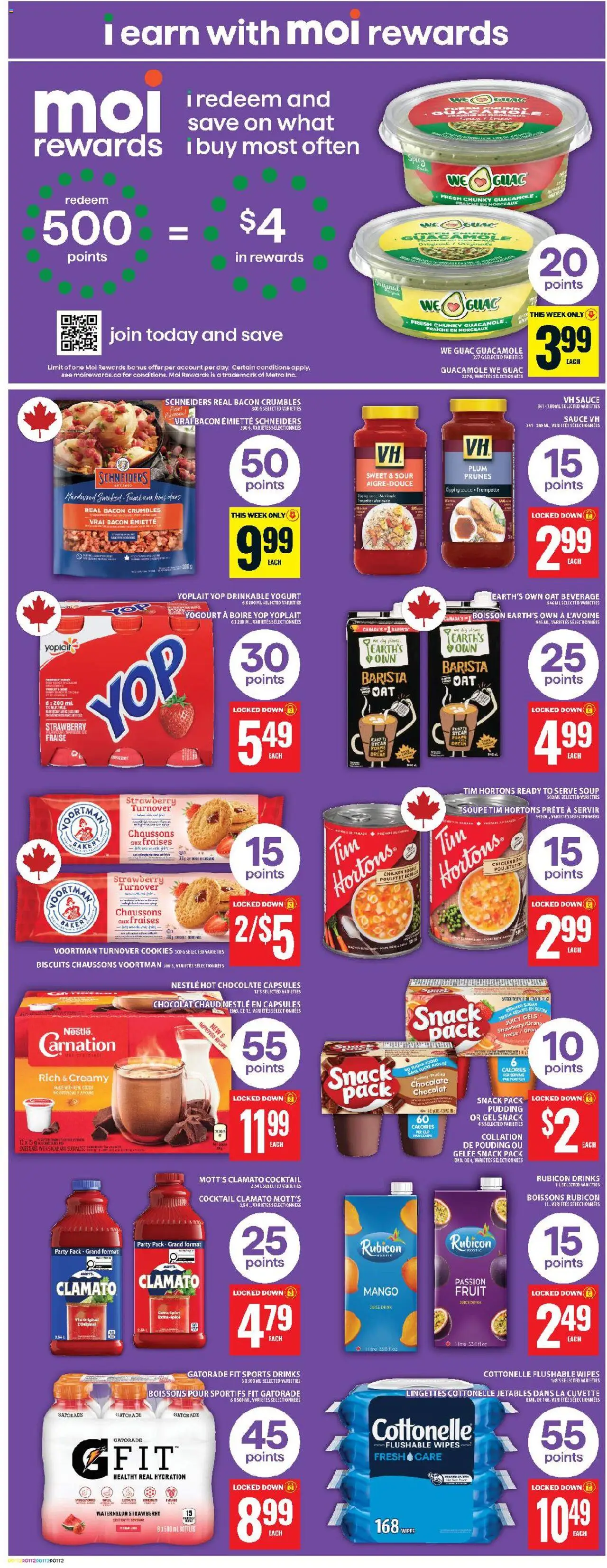 Food Basics flyer valid from 25.09.2025 | Page: 4 | Products: Cookies, Yogurt, Chocolate, Chicken