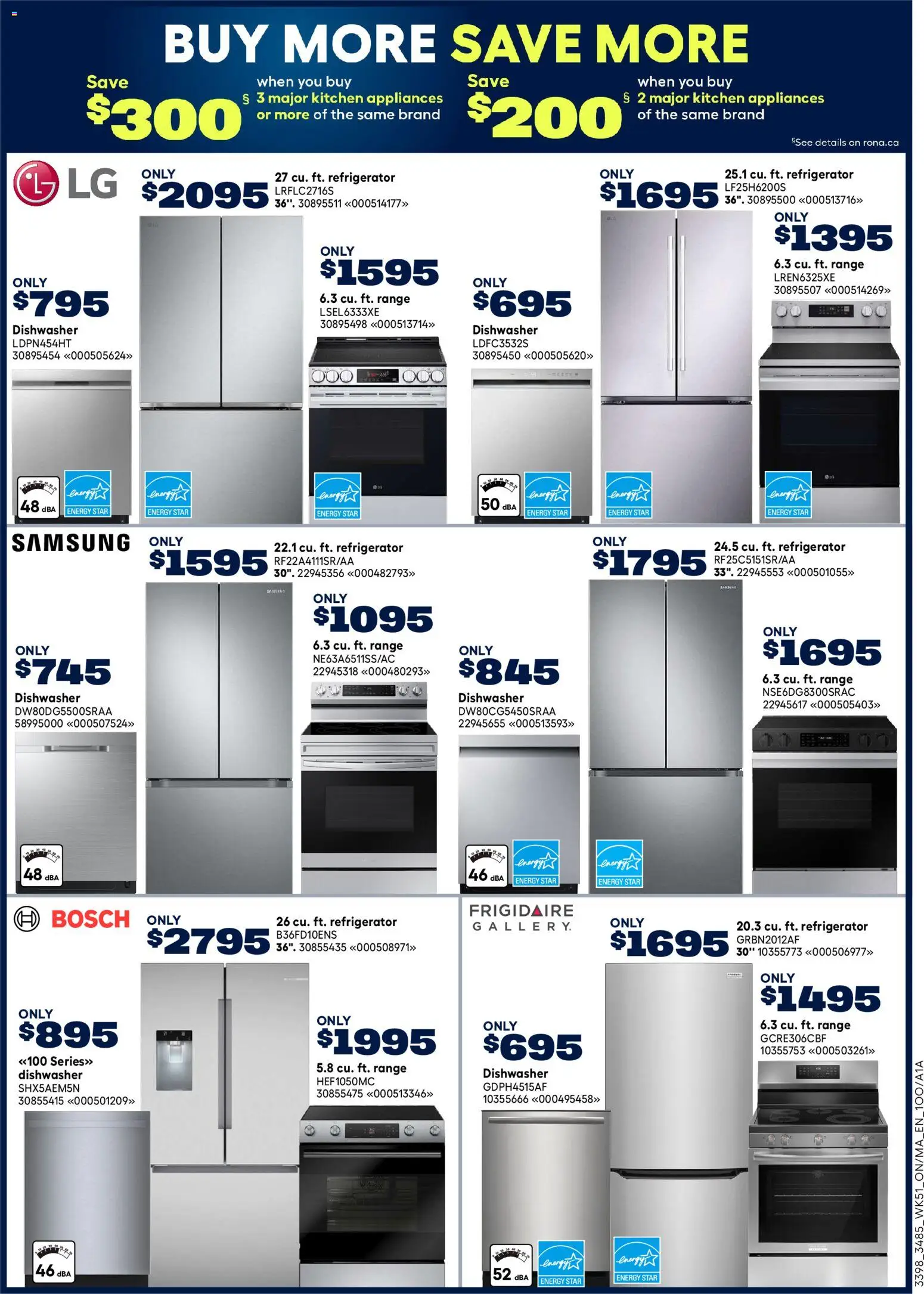Rona flyer valid from 15.01.2026 | Page: 6 | Products: Refrigerator, Dishwasher
