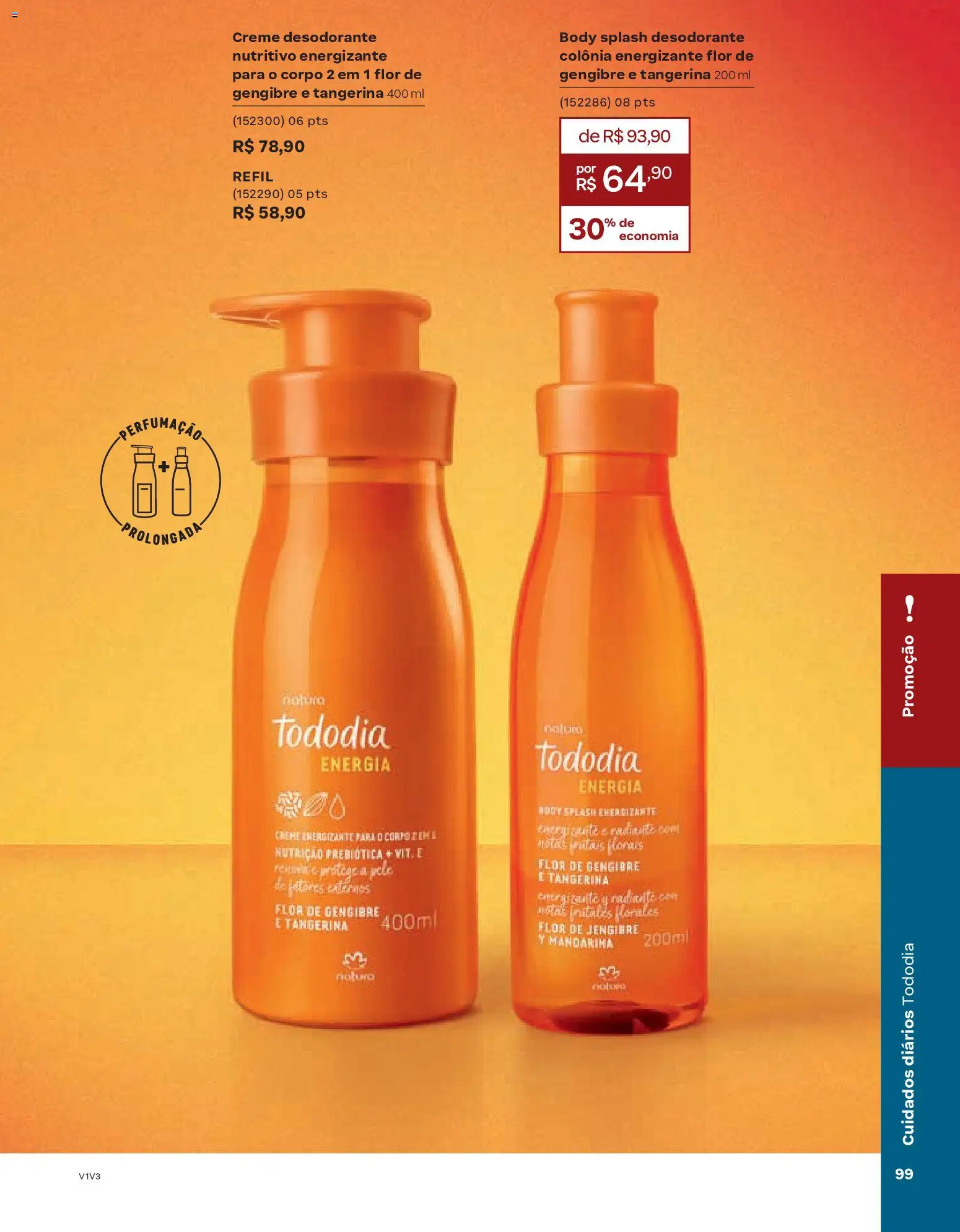 Natura Folheto - válido de 13.01.2026 | Página: 99 | Produtos: Gengibre, Desodorante, Creme, Body