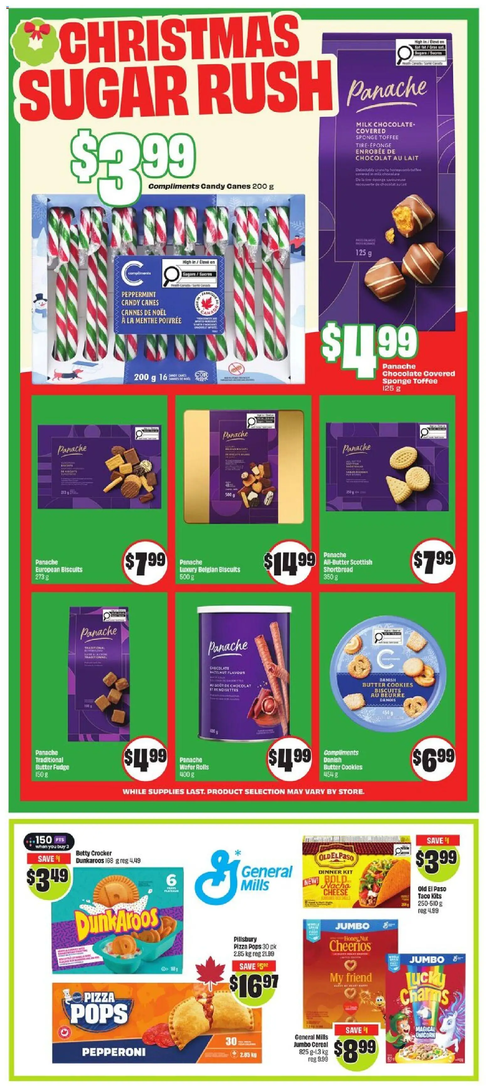 FreshCo flyer valid from 27.11.2025 | Page: 9 | Products: Sponge, Butter, Chocolate, Pizza