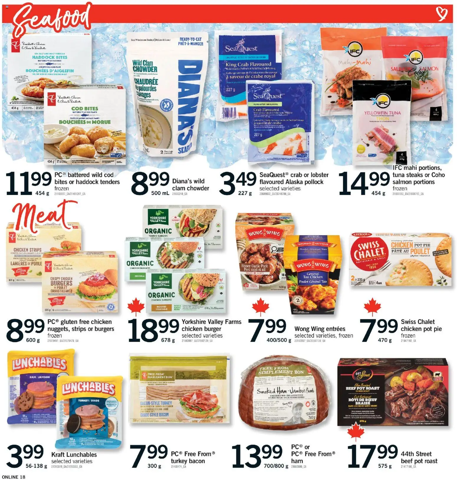 Fortinos flyer valid from 12.02.2026 | Page: 17 | Products: Turkey, Grill, Ham, Chicken