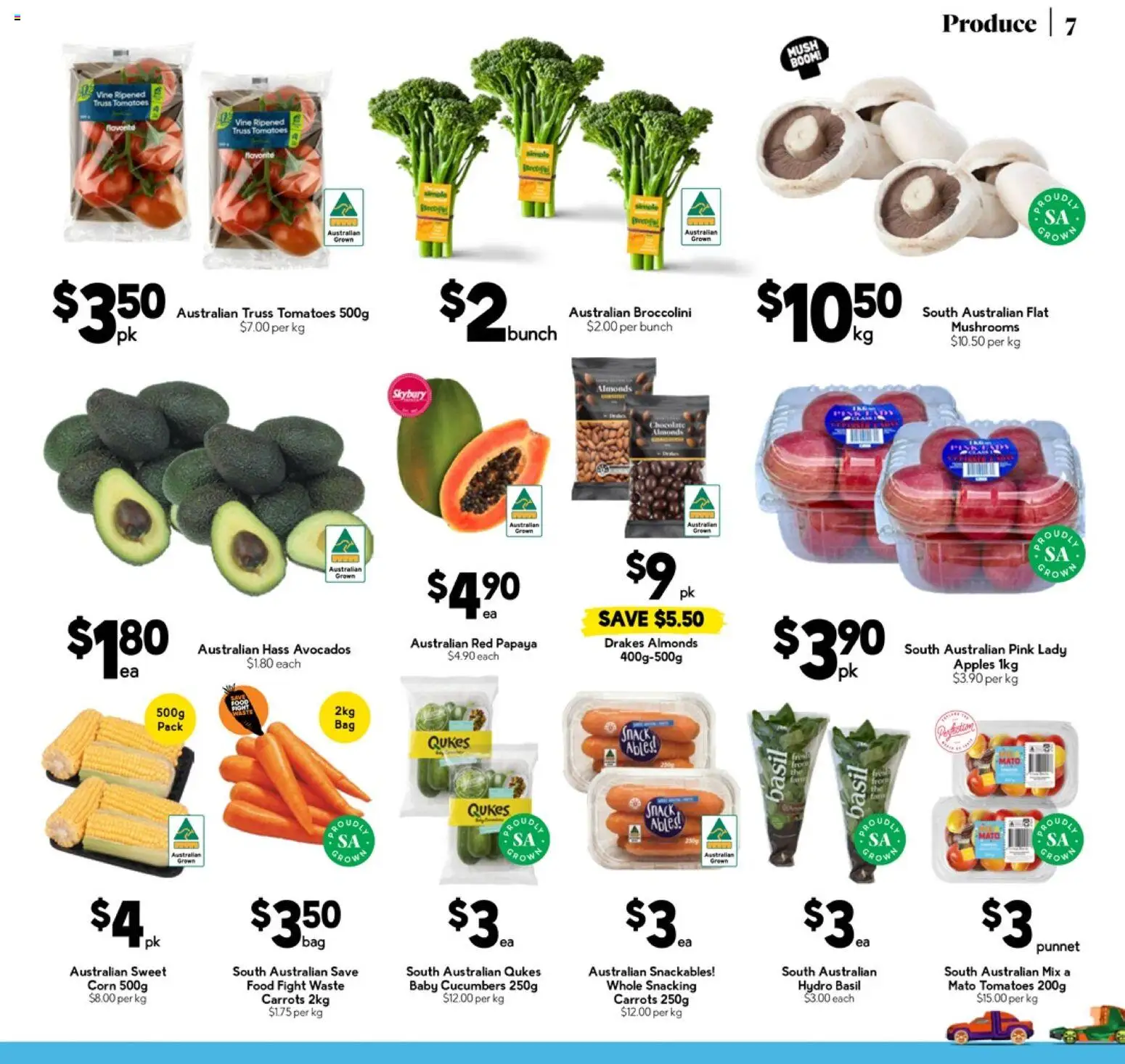 Drakes catalogue - valid from 29.10.2025 | Page: 7 | Products: Almonds, Chocolate, Mushrooms, Cucumbers
