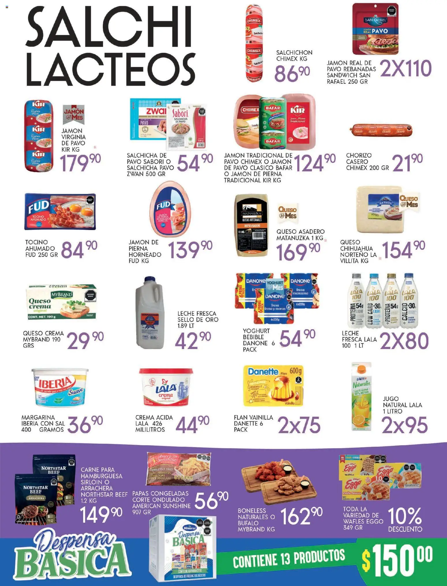 Nuevas ofertas de Alsuper válidas en toda la República Mexicana desde el 11.11.2025. ¡Encuentra las mejores ofertas en Alsuper - Folleto Chihuahua-Estado! | Página: 3 | Productos: Sal, Queso crema, Jugo, Margarina