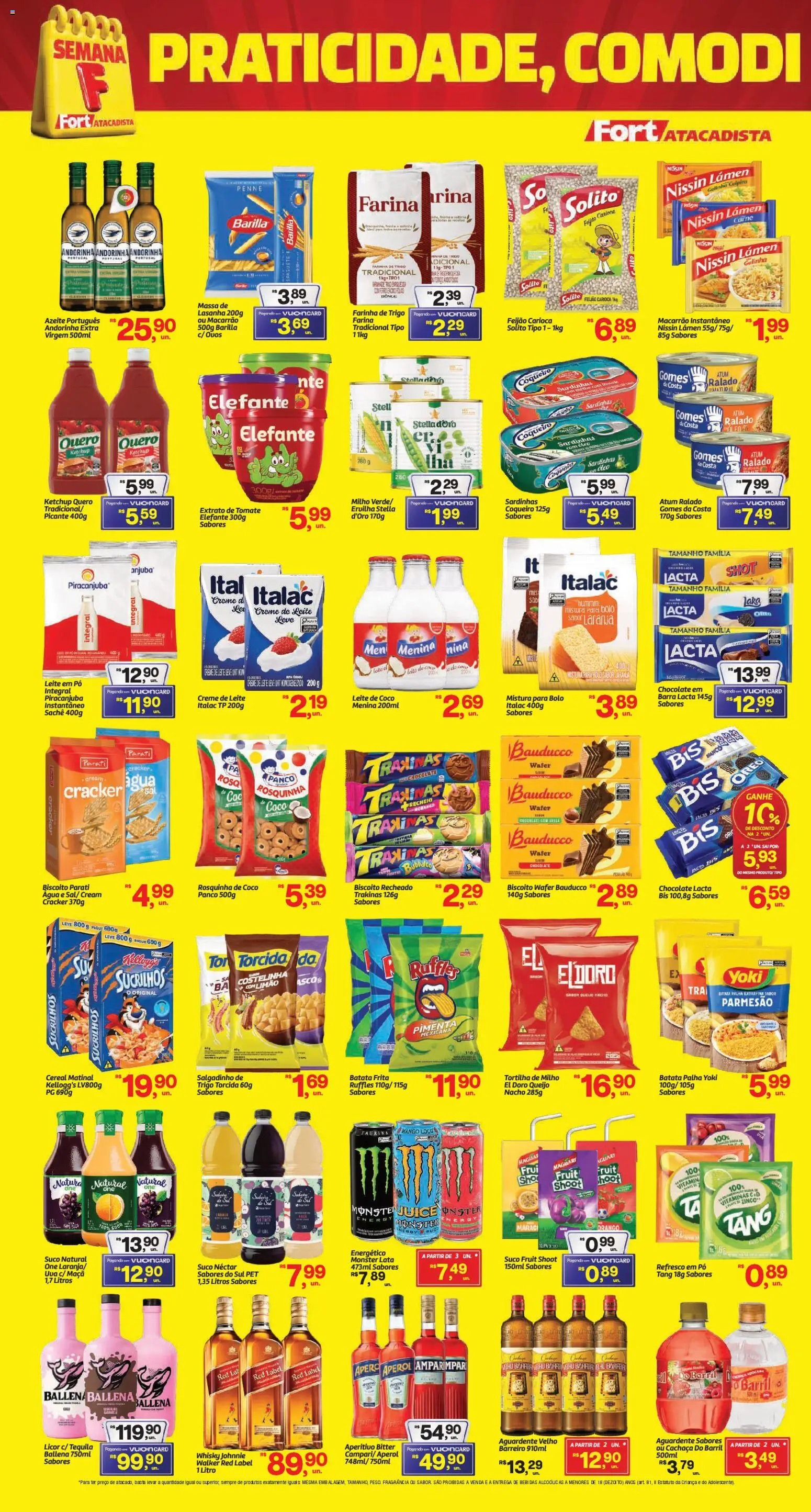 Fort Atacadista Folheto - válido de 07.03.2026 | Página: 2 | Produtos: Ervilha, Refresco, Chocolate, Creme