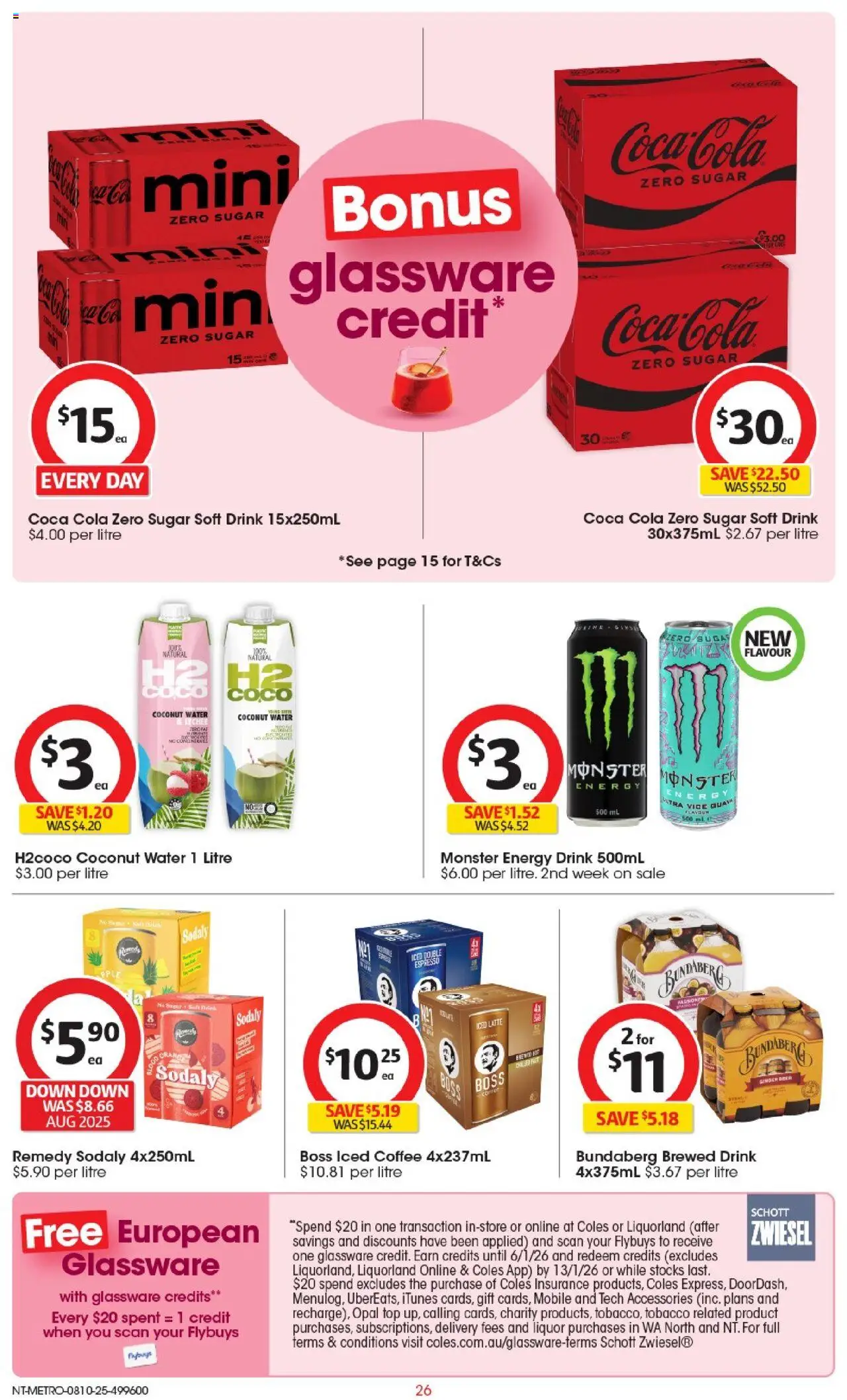 Coles catalogue - valid from 08.10.2025 | Page: 26 | Products: Coffee, Ginger, Opal, Water