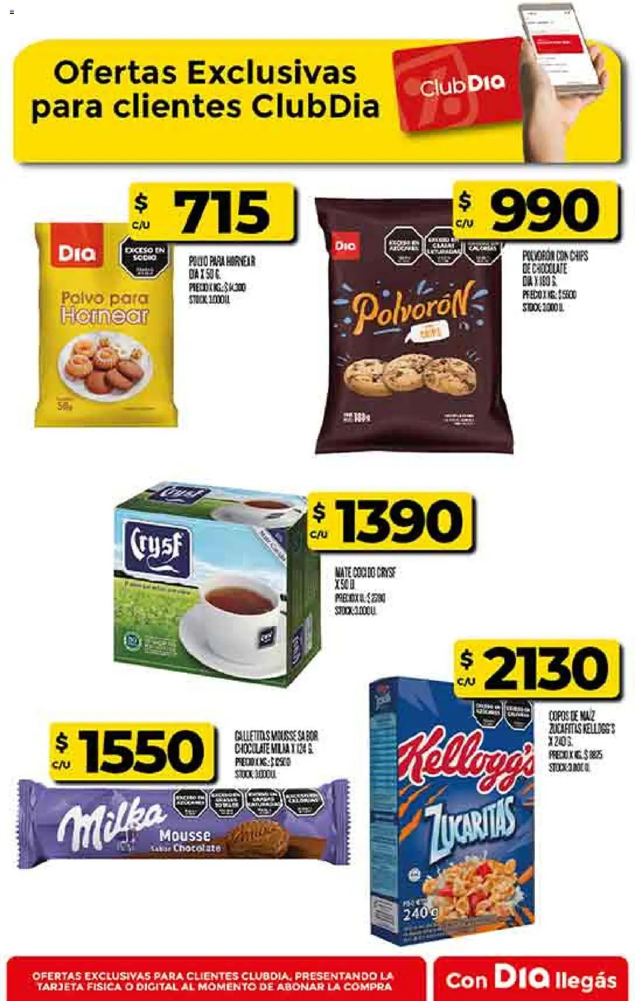 Supermercado DIA Ofertas - Salta y Jujuy │ válido desde el 06.08.2025 | Página: 45 | Productos: Copos, Polvo, Mousse, Chocolate