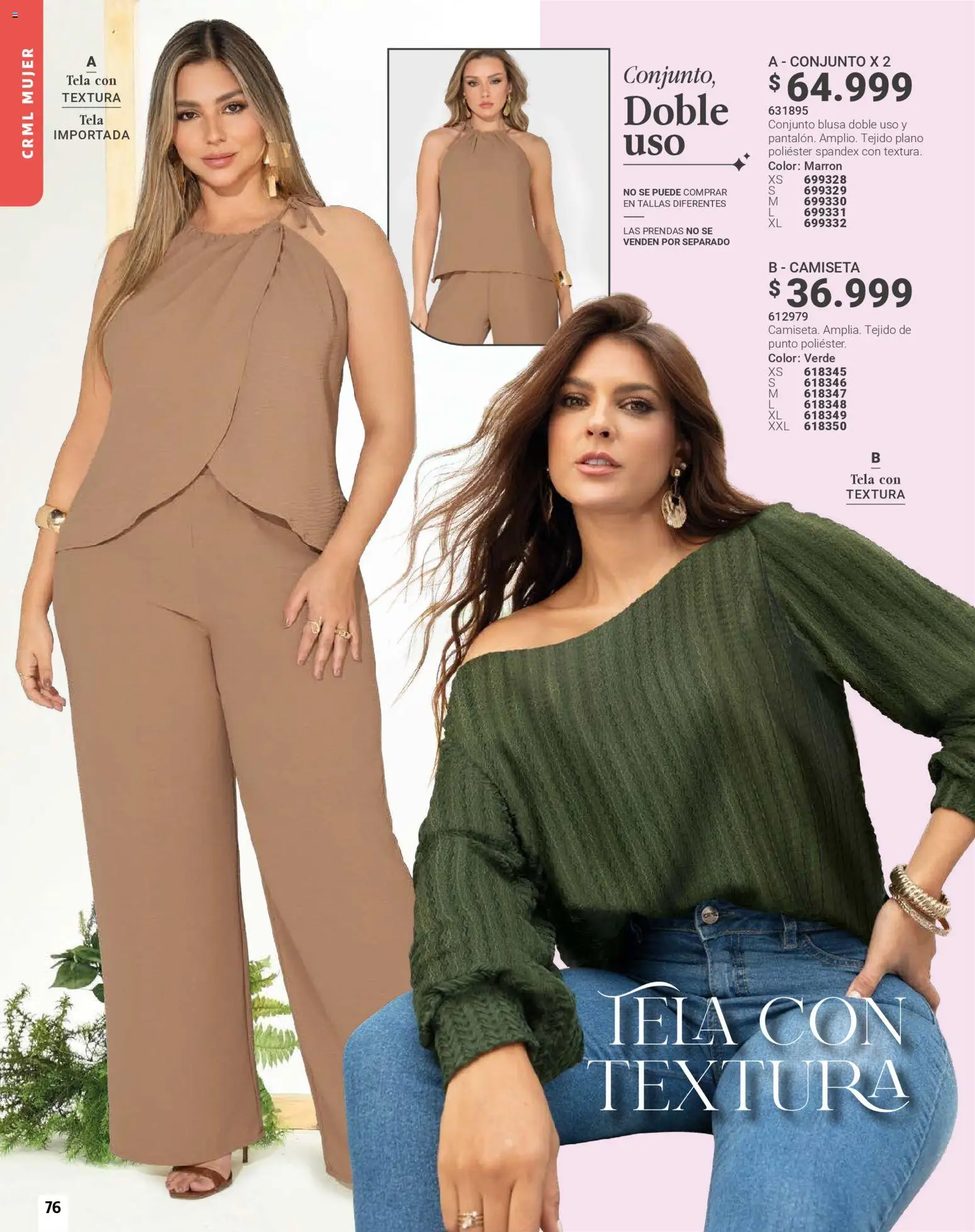 Carmel revista - valida desde el 01.01.2026 | Página: 76 | Productos: Camiseta, Conjunto, Blusa