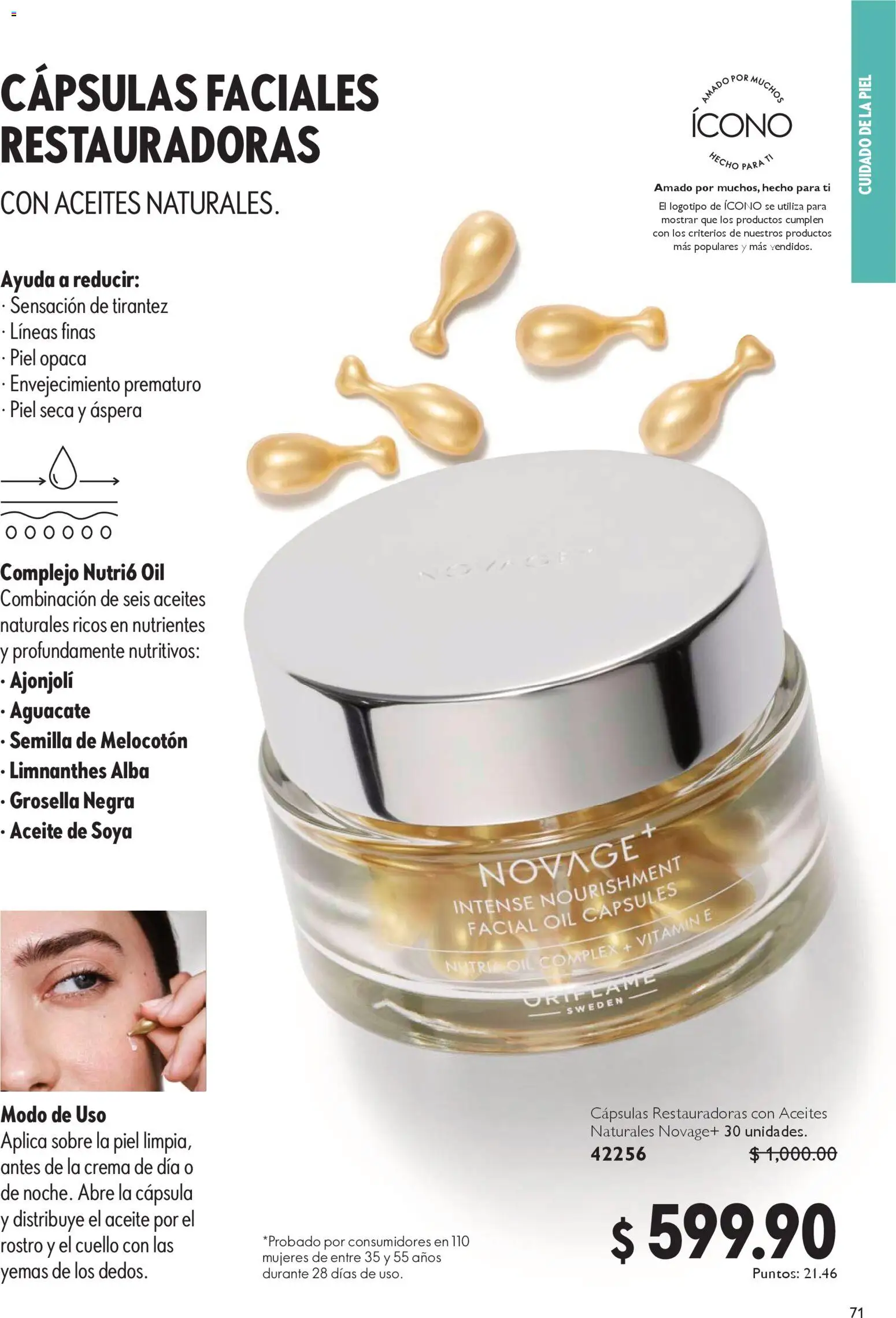 Nuevas ofertas de Oriflame válidas en toda la República Mexicana desde el 24.01.2026. ¡Encuentra las mejores ofertas en Oriflame campaña 2 2026! | Página: 71 | Productos: Crema, Aceite, Aguacate, Sobre